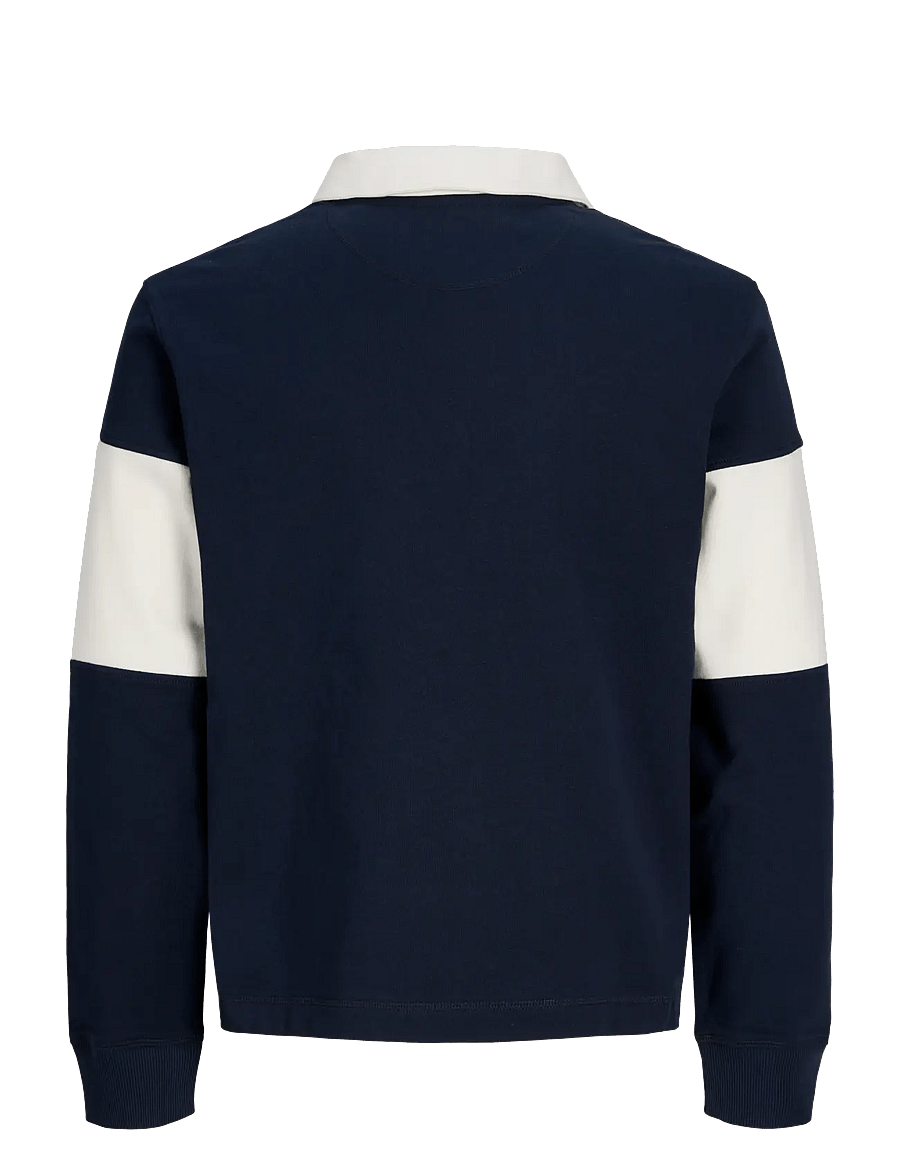 Jack & Jones - JORFREDERIKSBERG BLOCKING SWEAT POLO SN - langärmelige strick-polohemden - sky captain - 2