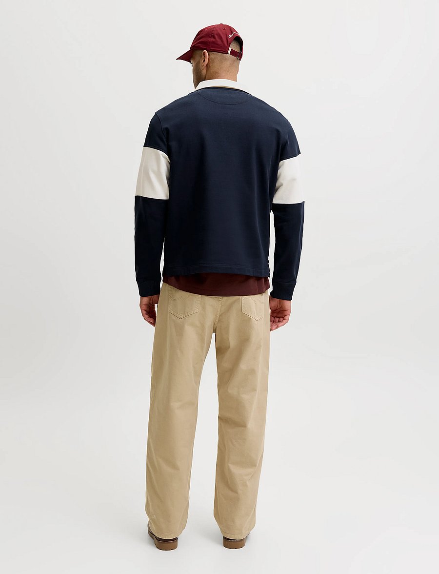 Jack & Jones - JORFREDERIKSBERG BLOCKING SWEAT POLO SN - langärmelige strick-polohemden - sky captain - 3