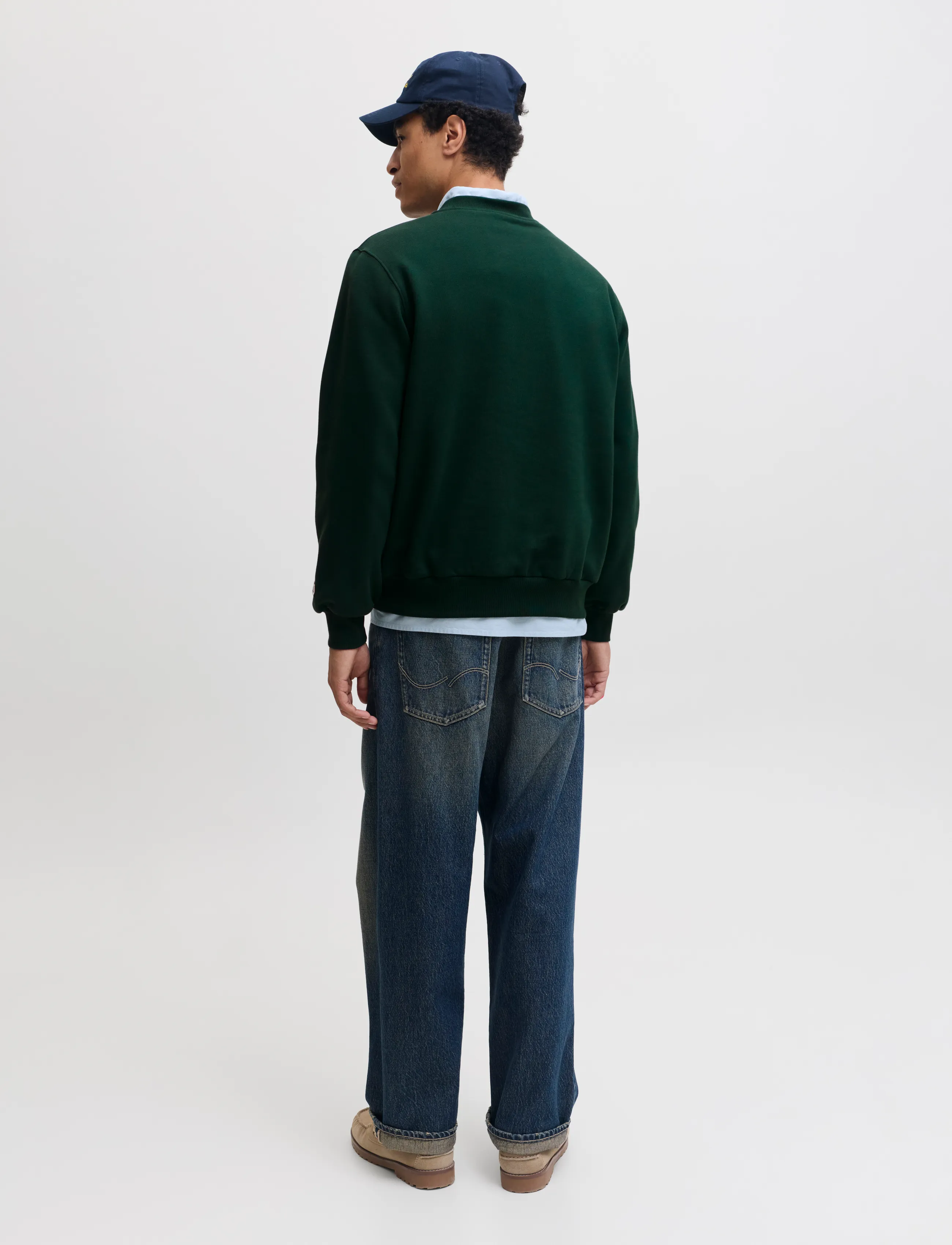 Jack & Jones - JORFREDERIKSBERG FRONT SWEAT CREW NECK - pine grove - 3