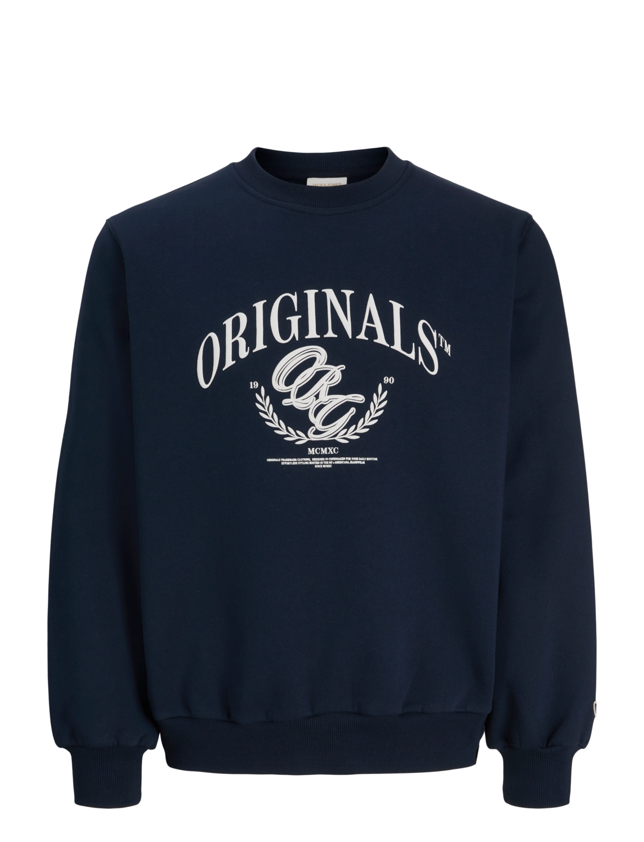 Jack & Jones - JORFREDERIKSBERG FRONT SWEAT CREW NECK - sweatshirts - sky captain - 1