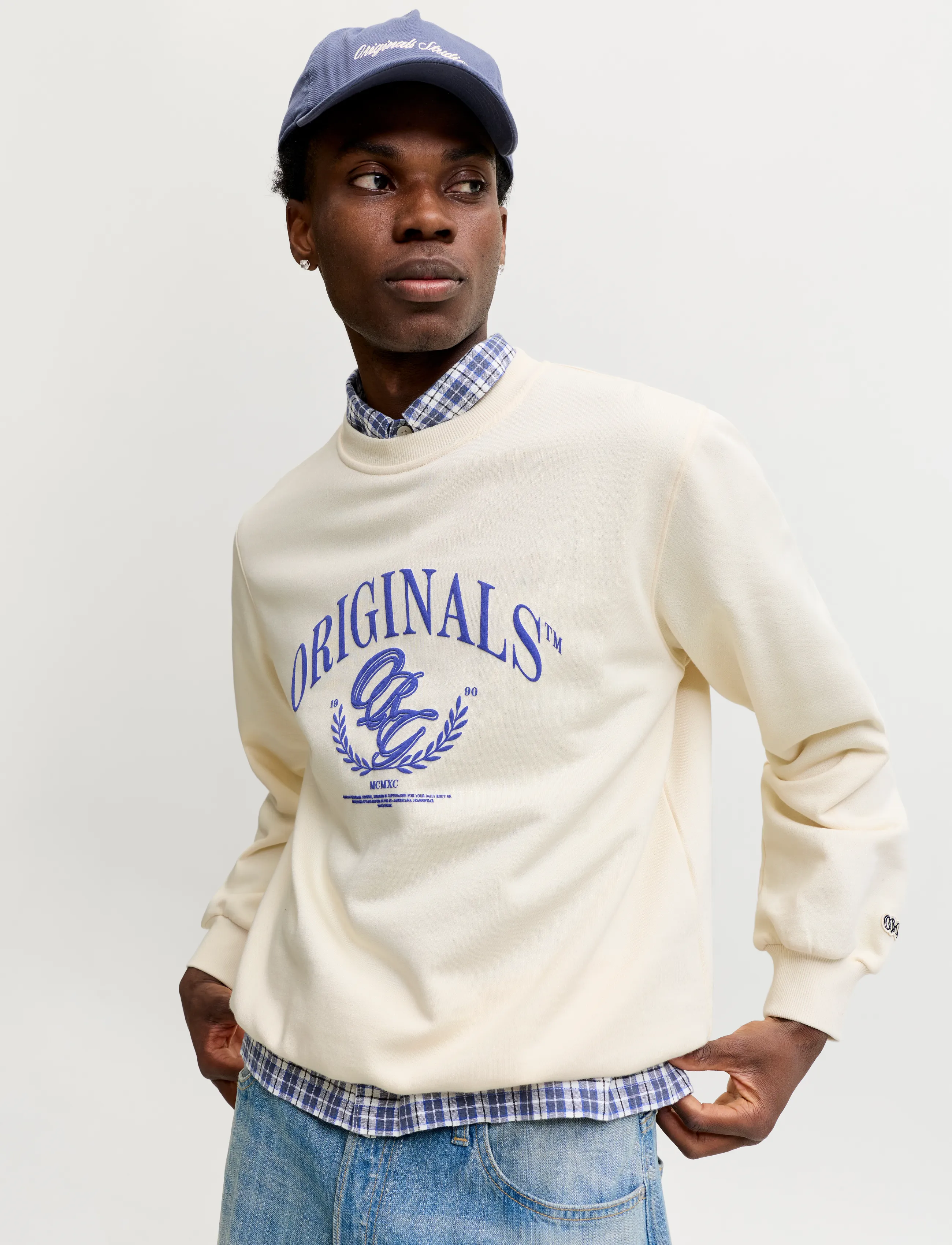 JACK & JONES Jorfrederiksberg Front Sweat Crew Neck sweatshirts herr – bild 5