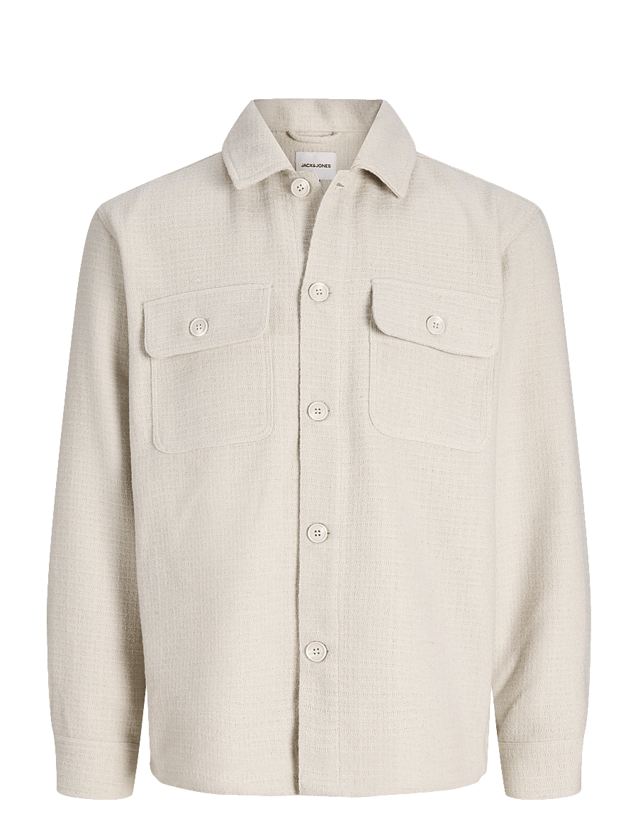 Jack & Jones - JJEREGENT STRUCTURE OVERSHIRT LS SN - moonbeam - 1