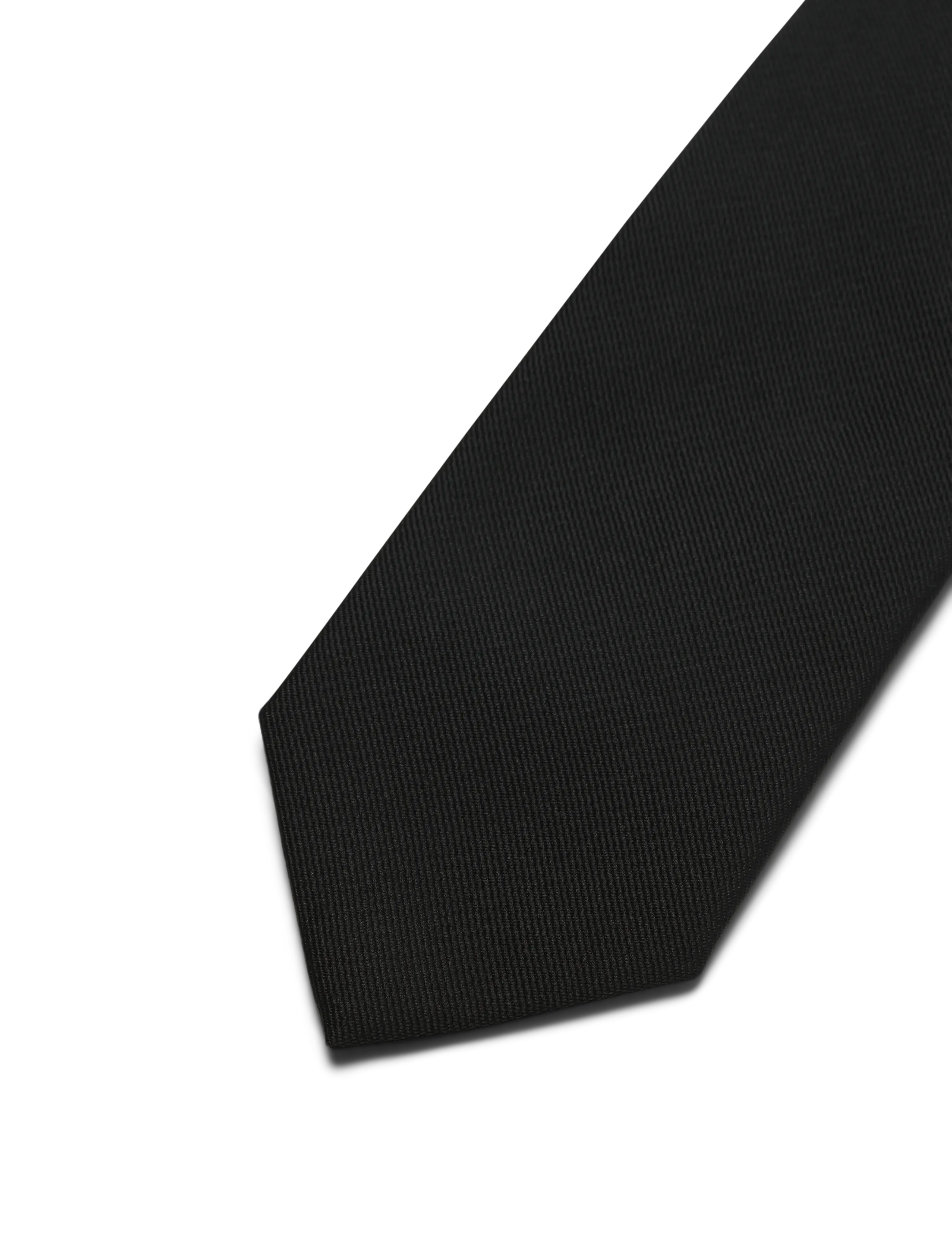 Jack & Jones - JACSOLID STRUCTURED TIE NOOS - laveste priser - black - 3