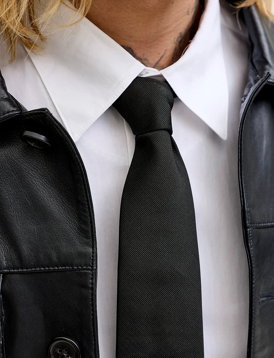Jack & Jones - JACSOLID STRUCTURED TIE NOOS - lipsud - black - 4