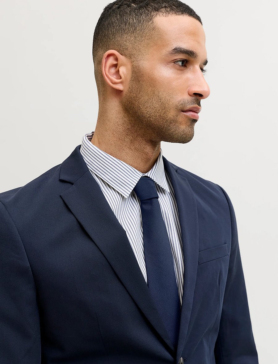 Jack & Jones - JACSOLID STRUCTURED TIE NOOS - lipsud - navy blazer - 4