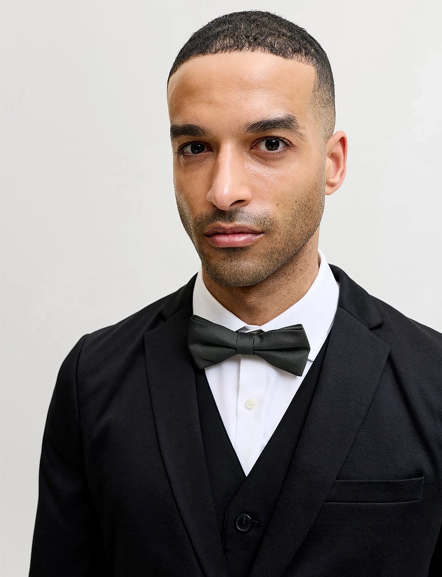 Jack & Jones - JACSOLID STRUCTURED BOWTIE SN - kikilipsud - black - 0
