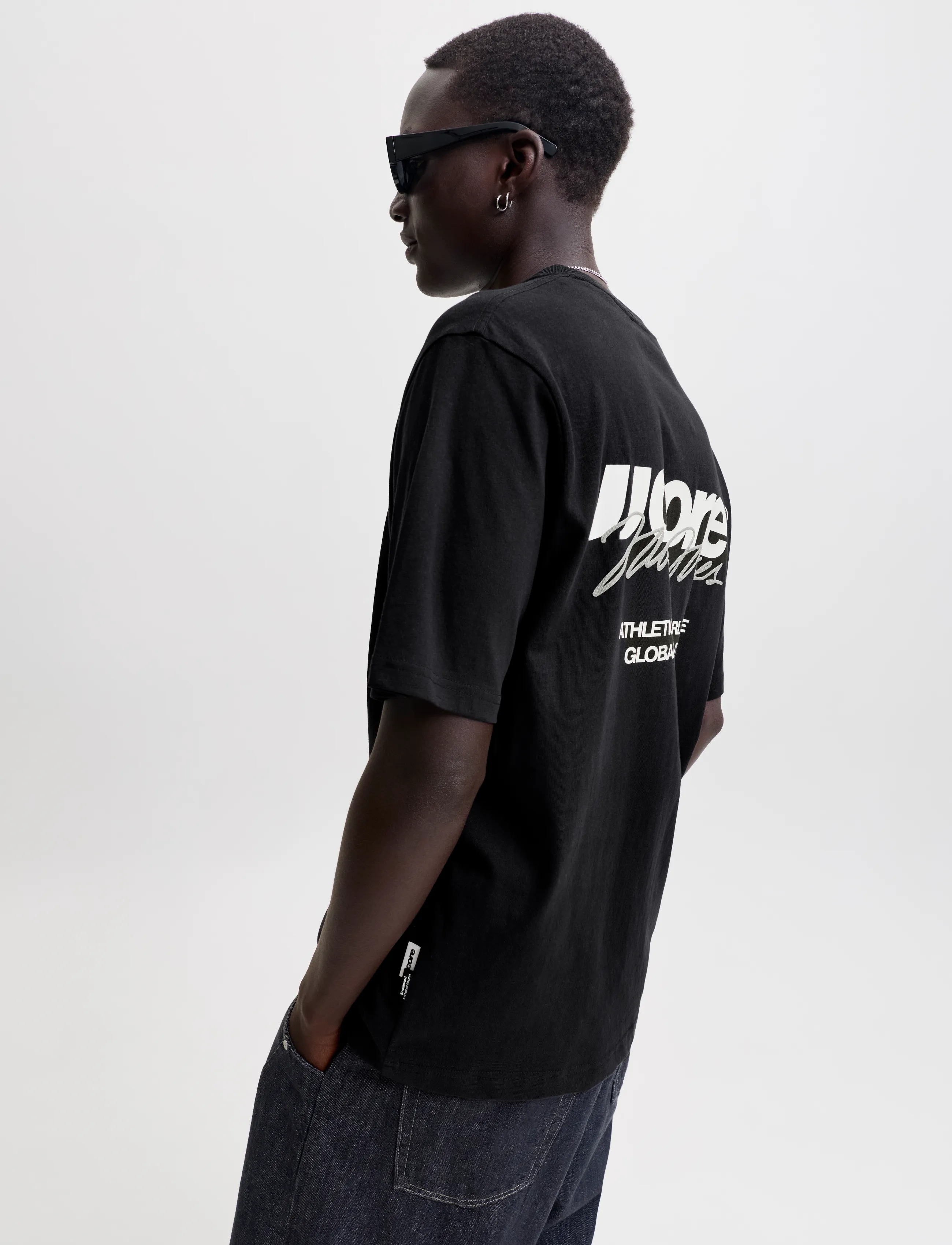 JACK & JONES Jcoclub Back Script Tee Ss Crew Neck Sn t-shirts med tryck herr – bild 5