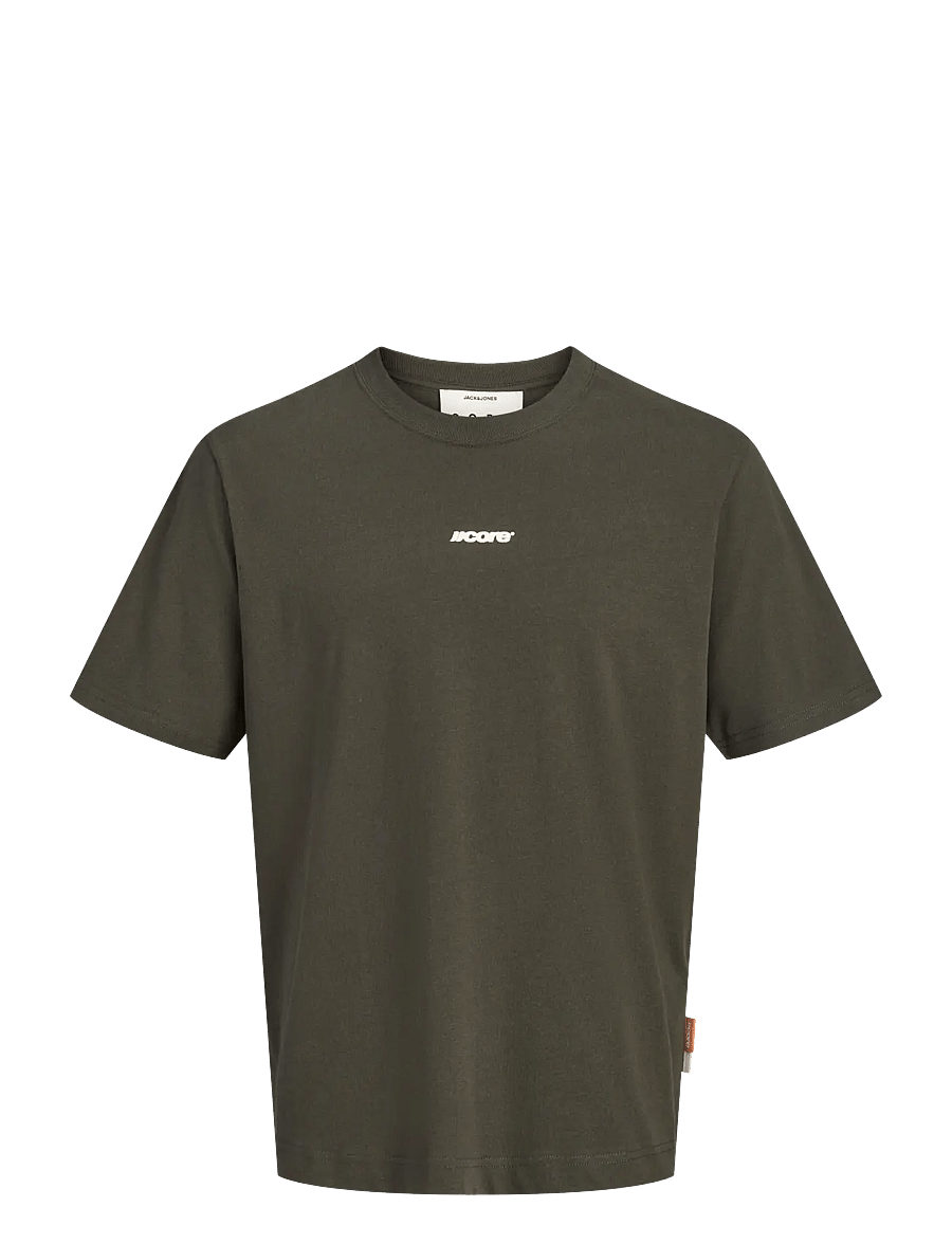 Jack & Jones - JCOCLUB BACK SCRIPT TEE SS CREW NECK SN - lühikeste varrukatega t-särgid - peat - 1