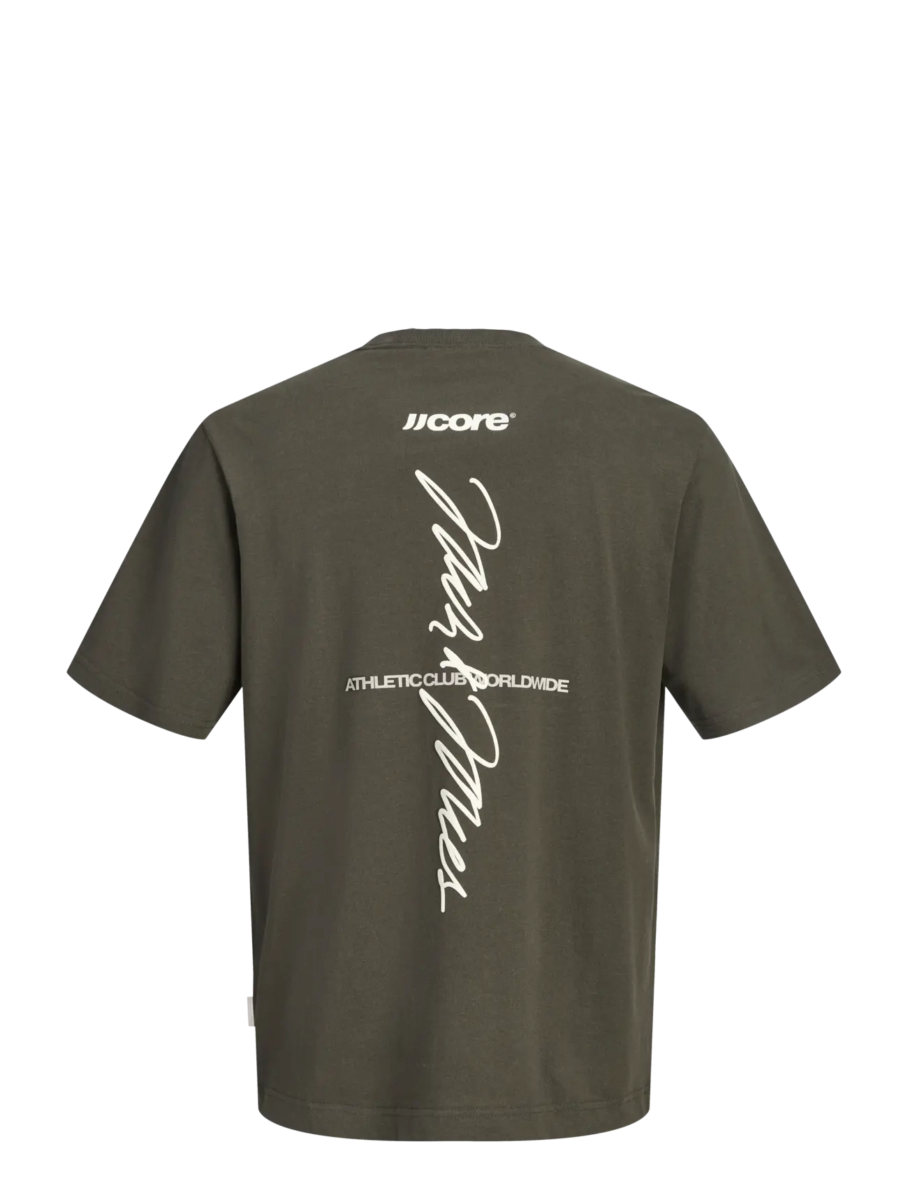 Jack & Jones - JCOCLUB BACK SCRIPT TEE SS CREW NECK SN - lühikeste varrukatega t-särgid - peat - 2