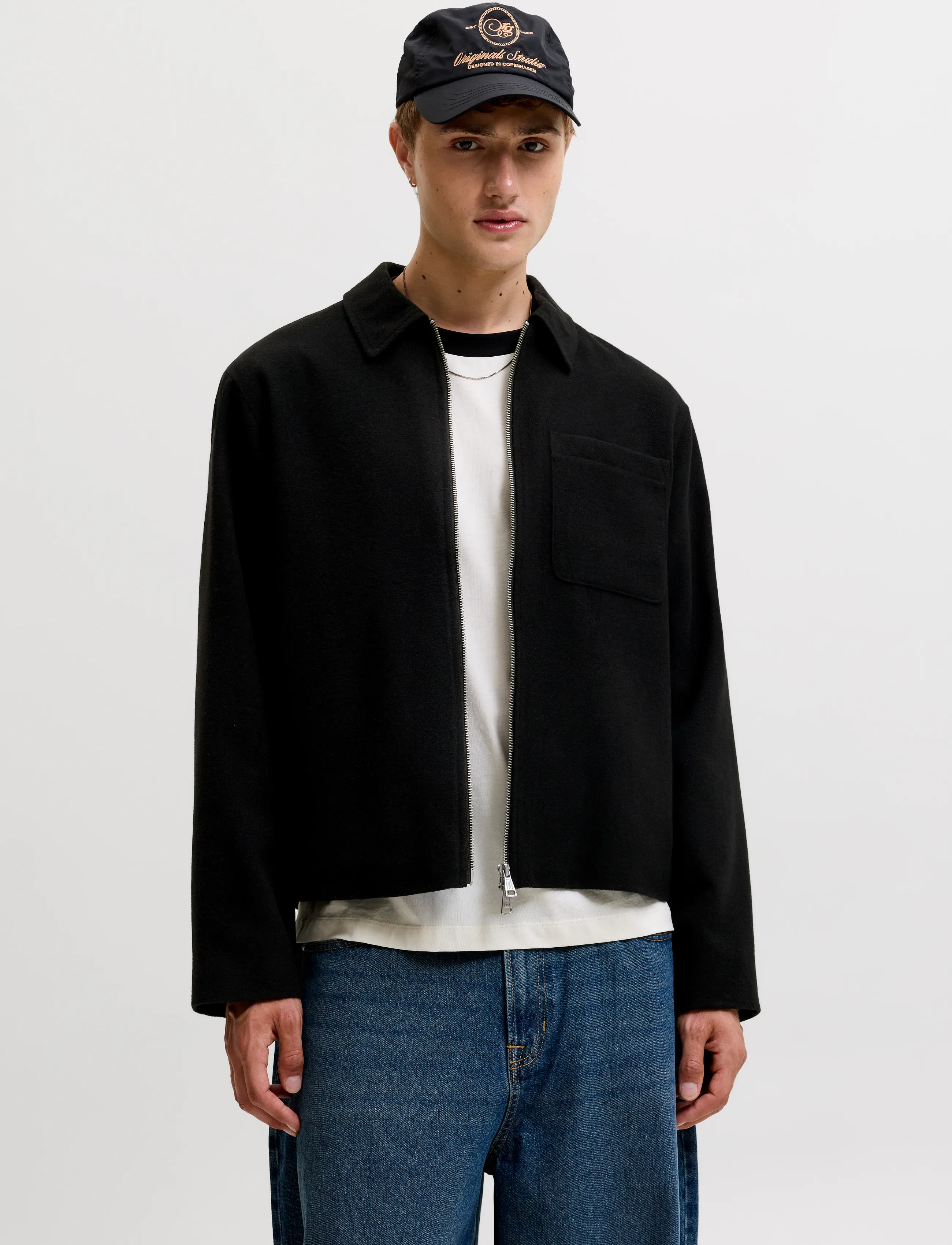 Jack & Jones JORSALAMANCO SHACKET - Üleriided - BLACK / black