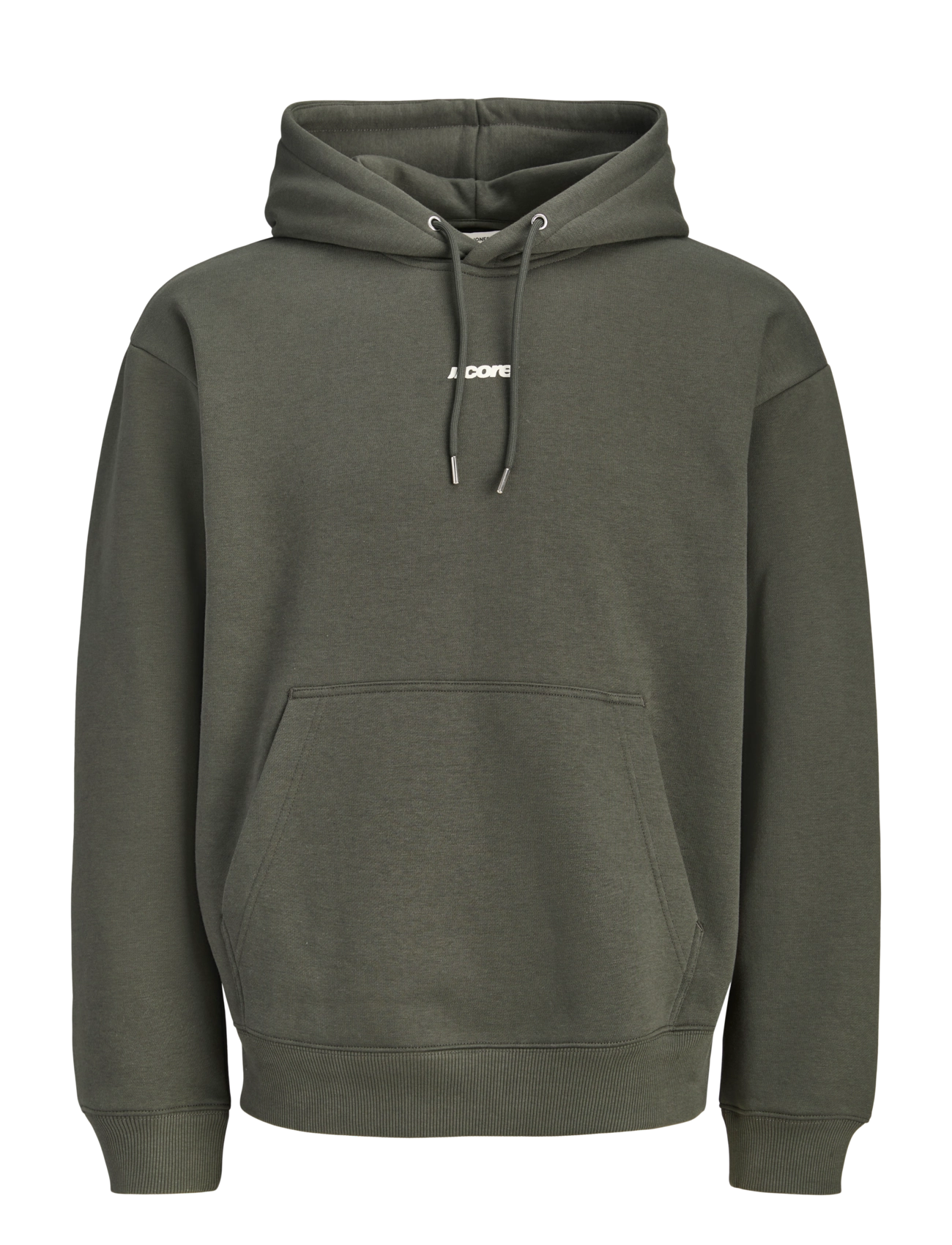 Jack & Jones JCOCLUB BACK SCRIPT PRINT SWEAT HOOD SN - Hættetrøjer - PEAT / khaki/green