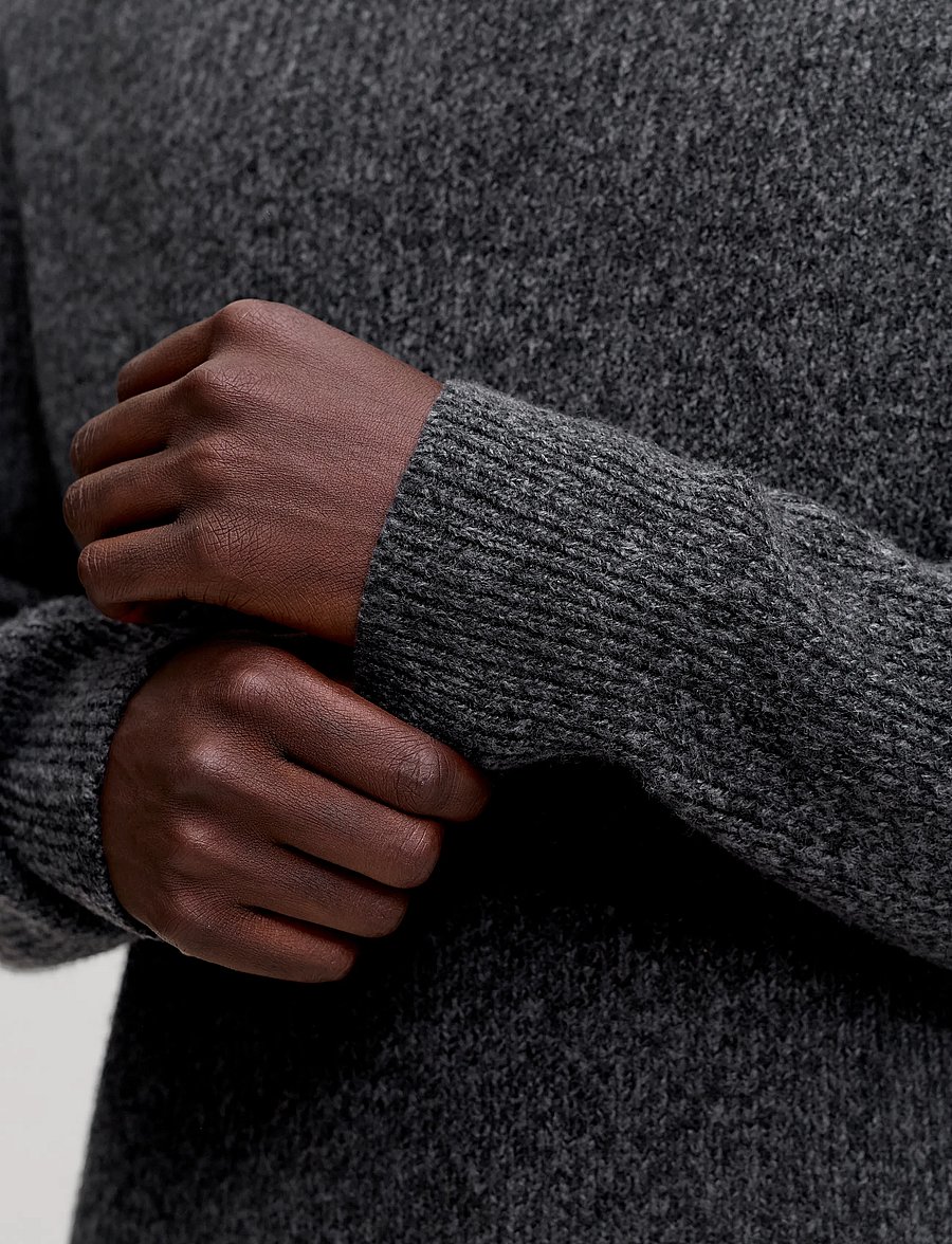 Jack & Jones - JORFREDERIKSBERG OLLIE KNIT CREW NECK - rundhals - black - 5