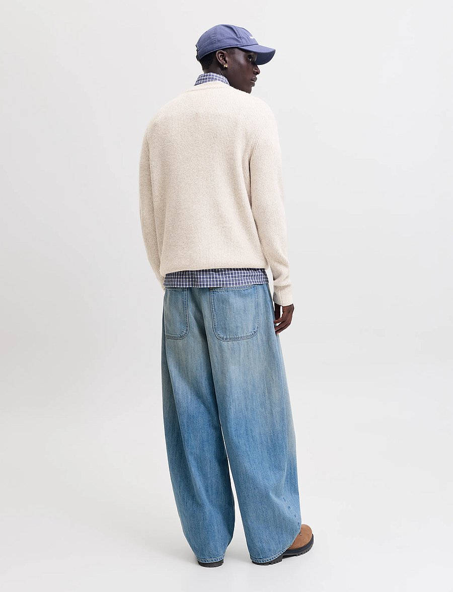 Jack & Jones - JORFREDERIKSBERG OLLIE KNIT CREW NECK - rund hals - sea salt - 3