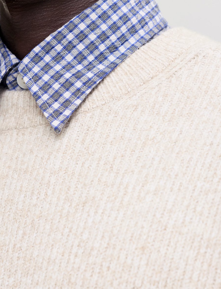 Jack & Jones - JORFREDERIKSBERG OLLIE KNIT CREW NECK - rund hals - sea salt - 5
