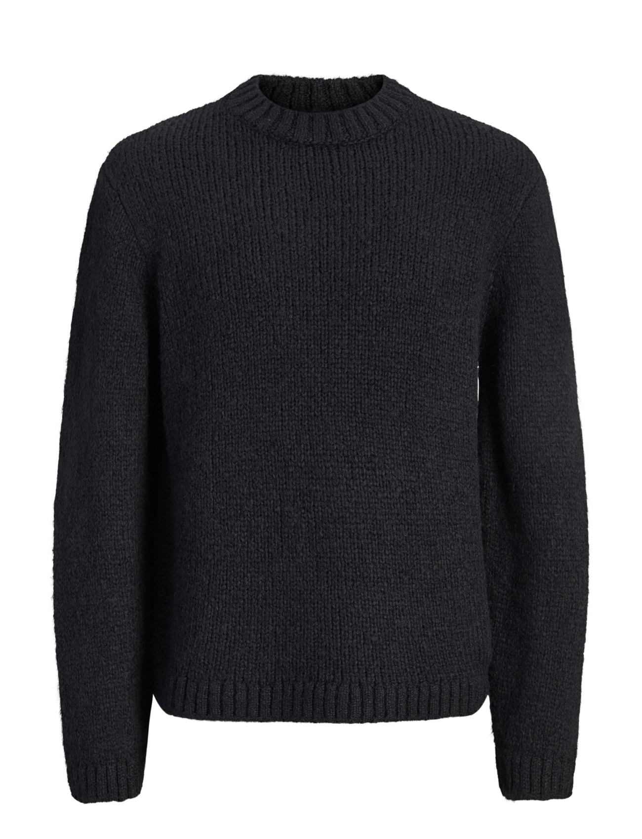 Jack & Jones - JORSALAMANCO KNIT CREW NECK - round necks - black - 1