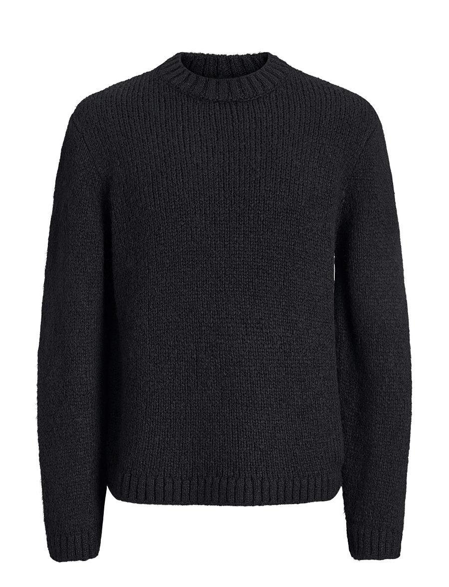 Jack & Jones - JORSALAMANCO KNIT CREW NECK - rund hals - black - 1