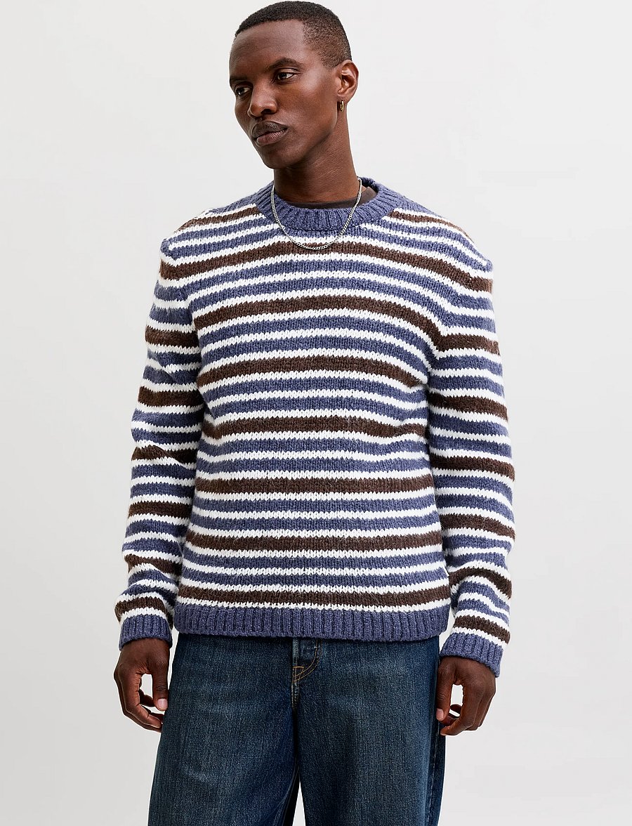 Jack & Jones - JORSALAMANCO KNIT CREW NECK - rundhals - crown blue - 0