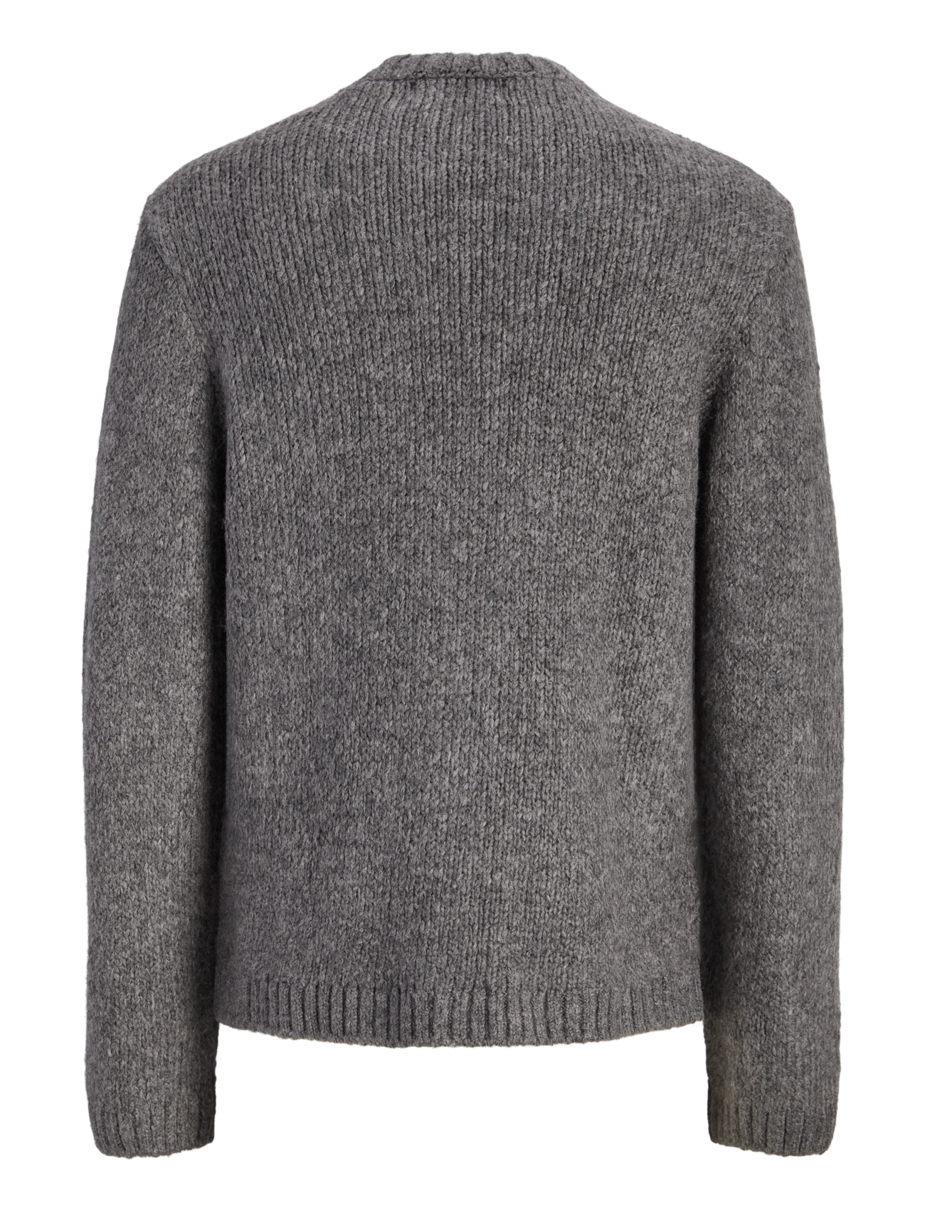 Jack & Jones - JORSALAMANCO KNIT CREW NECK - round necks - dark grey melange - 1
