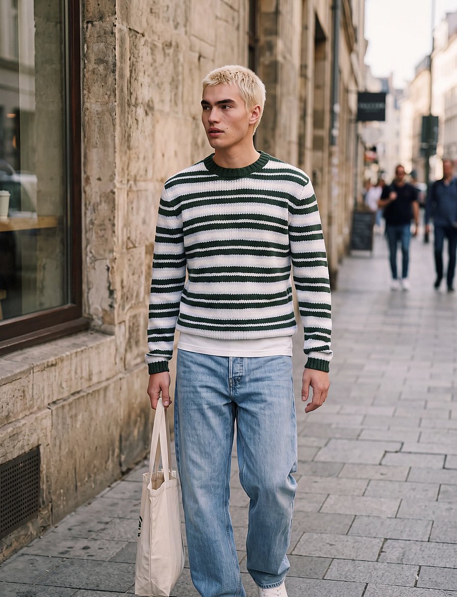 Jack & Jones - JORSALAMANCO KNIT CREW NECK - rundhals - pine grove - 0