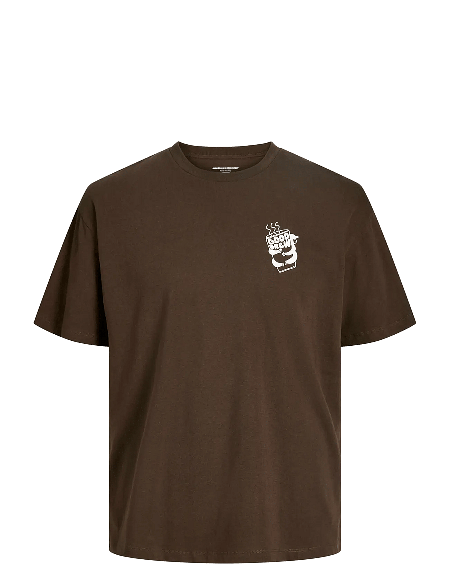 Jack & Jones - JORCOFFEE TEE SS CREW NECK STYD AW25 - kurzärmelig - chocolate brown - 1