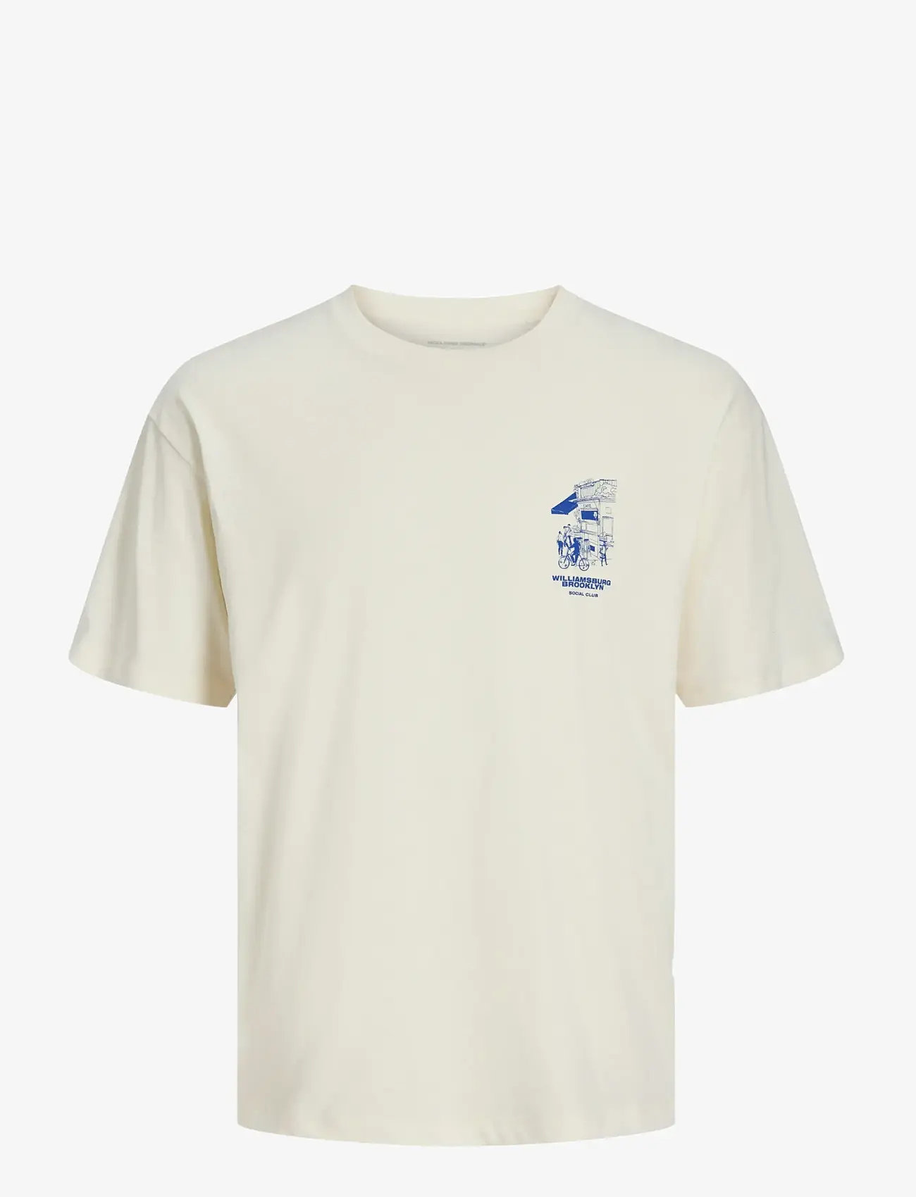 Jack & Jones - JORWILLIAMSBURG TEE SS C.N STYD AW25 - kurzärmelig - egret - 0