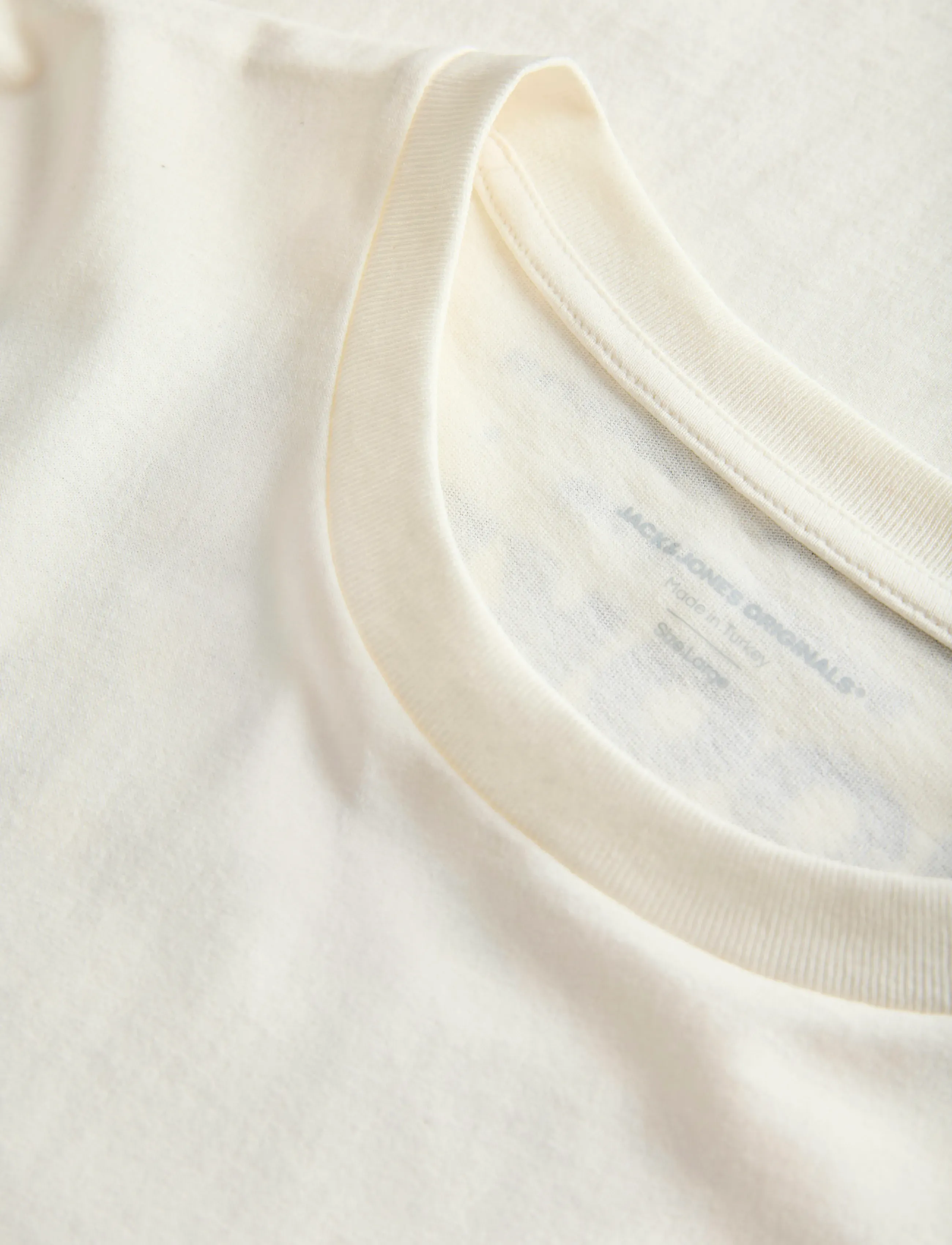 Jack & Jones - JORWILLIAMSBURG TEE SS C.N STYD AW25 - egret - 2