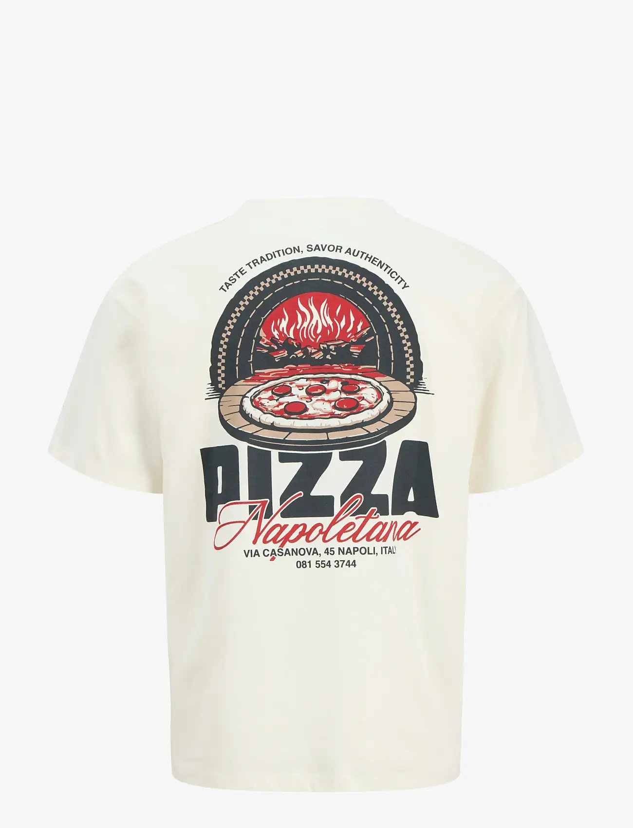 Jack & Jones - JORNAPOLI TEE SS CREW NECK STYD AW25 - kortärmade t-shirts - egret - 2