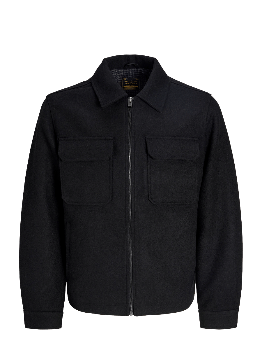 Jack & Jones - JPRBLUWAKEFIELD WOOL BLEND JACKET SN - jackor - black - 0