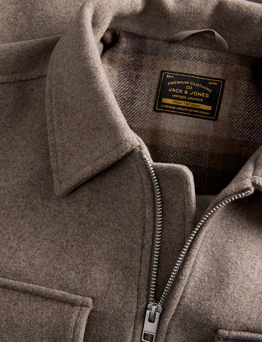 Jack & Jones - JPRBLUWAKEFIELD WOOL BLEND JACKET SN - greige - 2