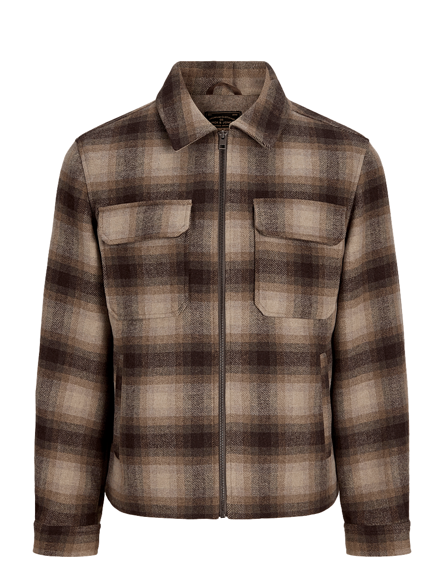 Jack & Jones - JPRBLUWAKEFIELD WOOL BLEND JACKET SN - plaza taupe - 0
