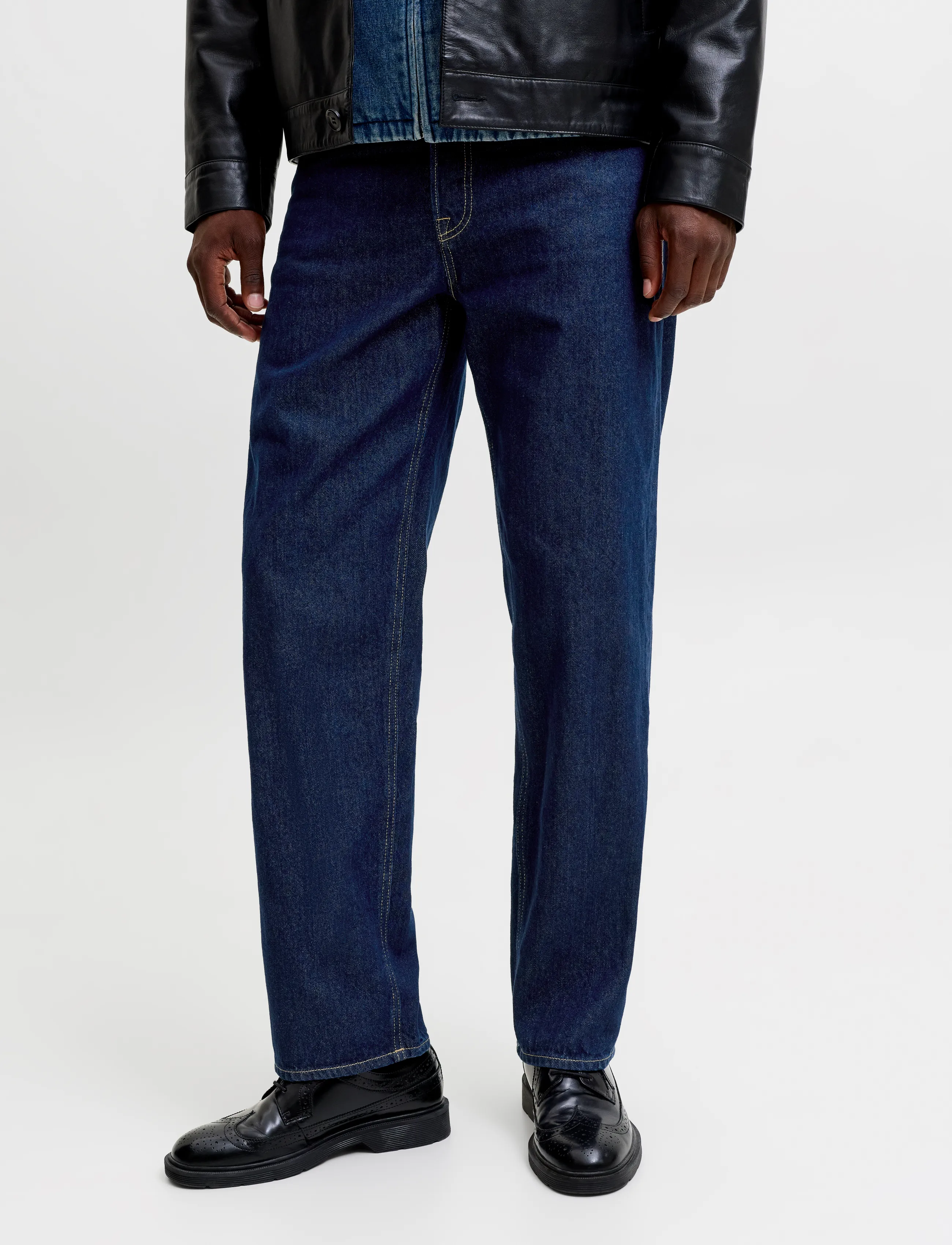 Jack & Jones JJIEDDIE JJBASIC AT 054 NOOS - Teksad - BLUE DENIM / navy