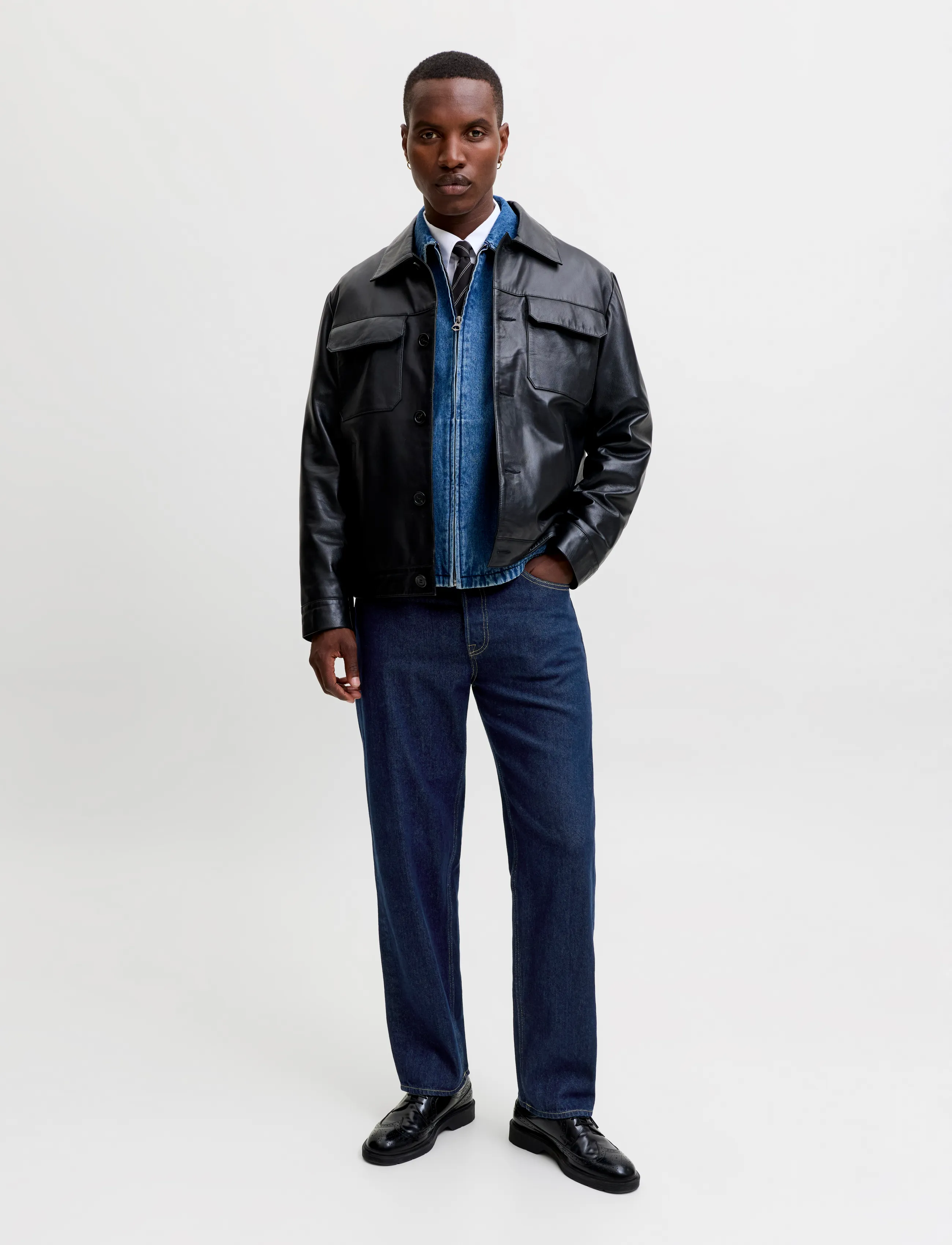 Jack & Jones - JJIEDDIE JJBASIC AT 054 NOOS - blue denim - 4