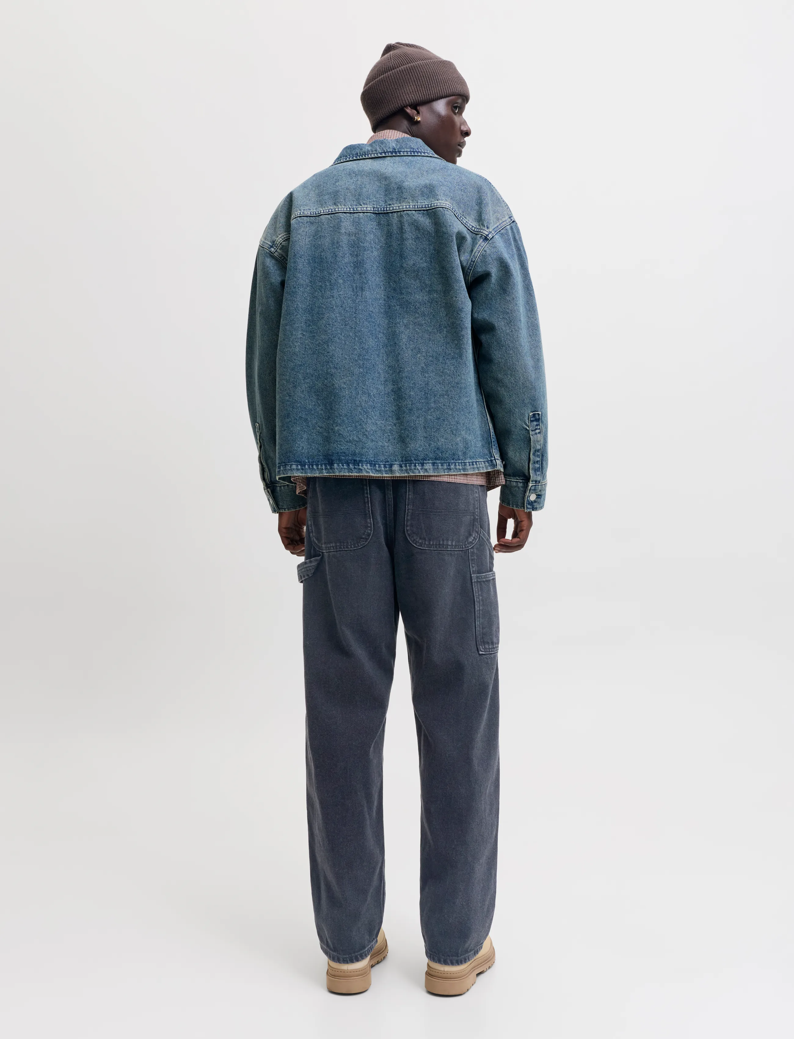 Jack & Jones - JJIALEX JJCARPENTER AT 562 - loose jeans - black denim - 4