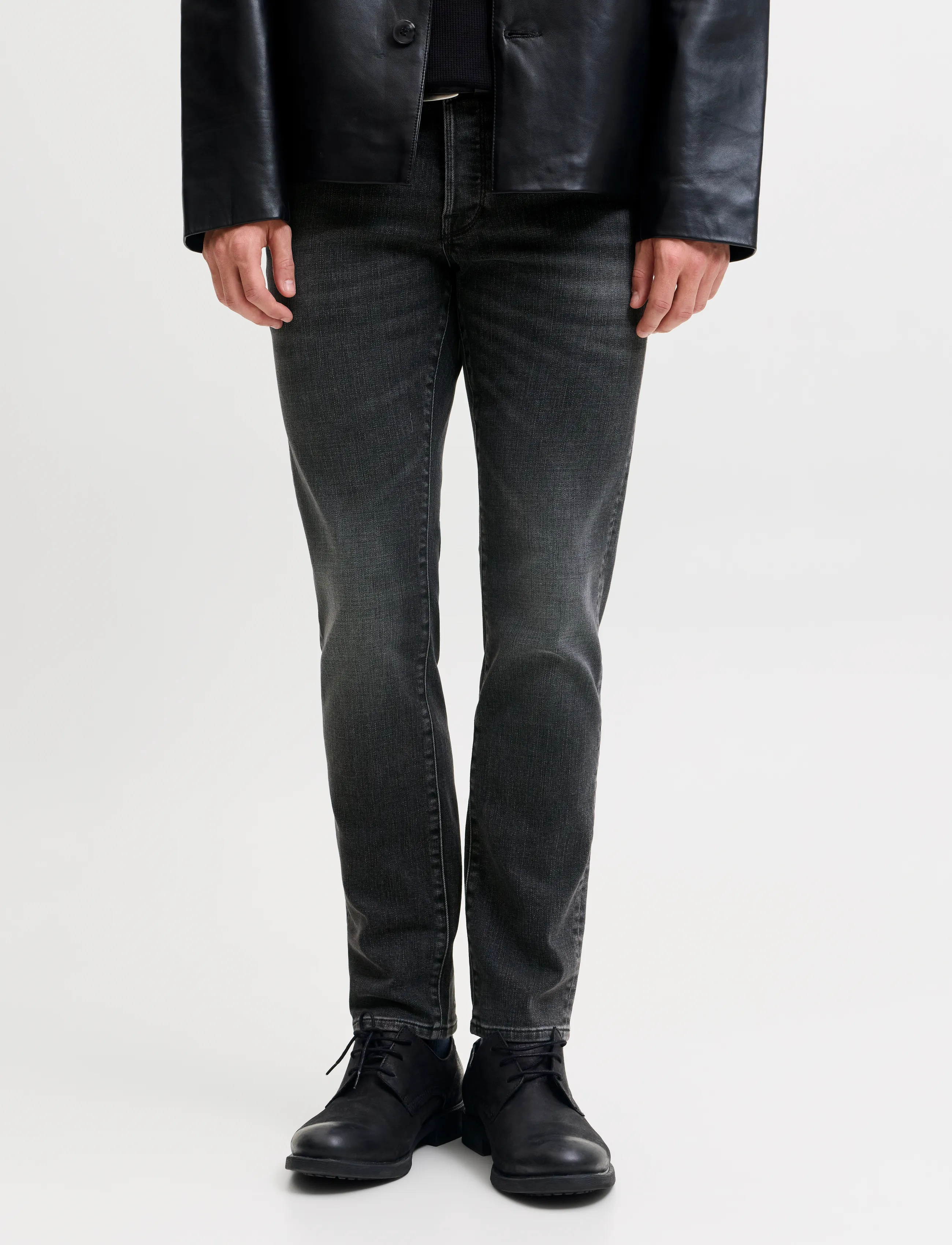 Jack & Jones JJIGLENN JJFOX SQ 380 NOOS - Slim-Fit Jeans - BLACK DENIM / black