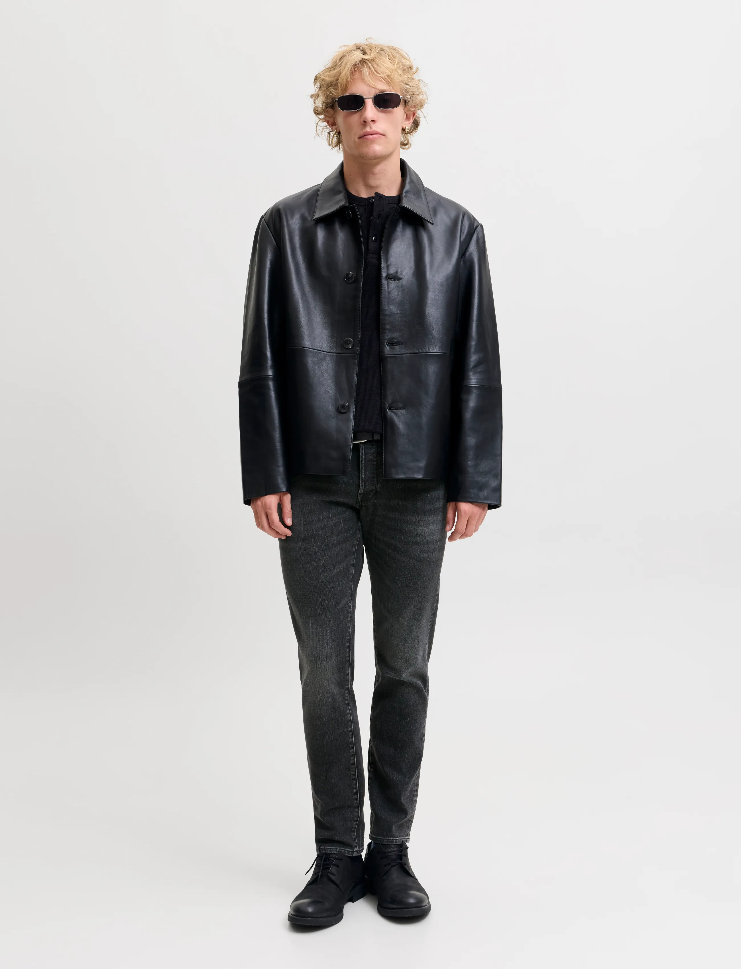 Jack & Jones - JJIGLENN JJFOX SQ 380 NOOS - black denim - 4