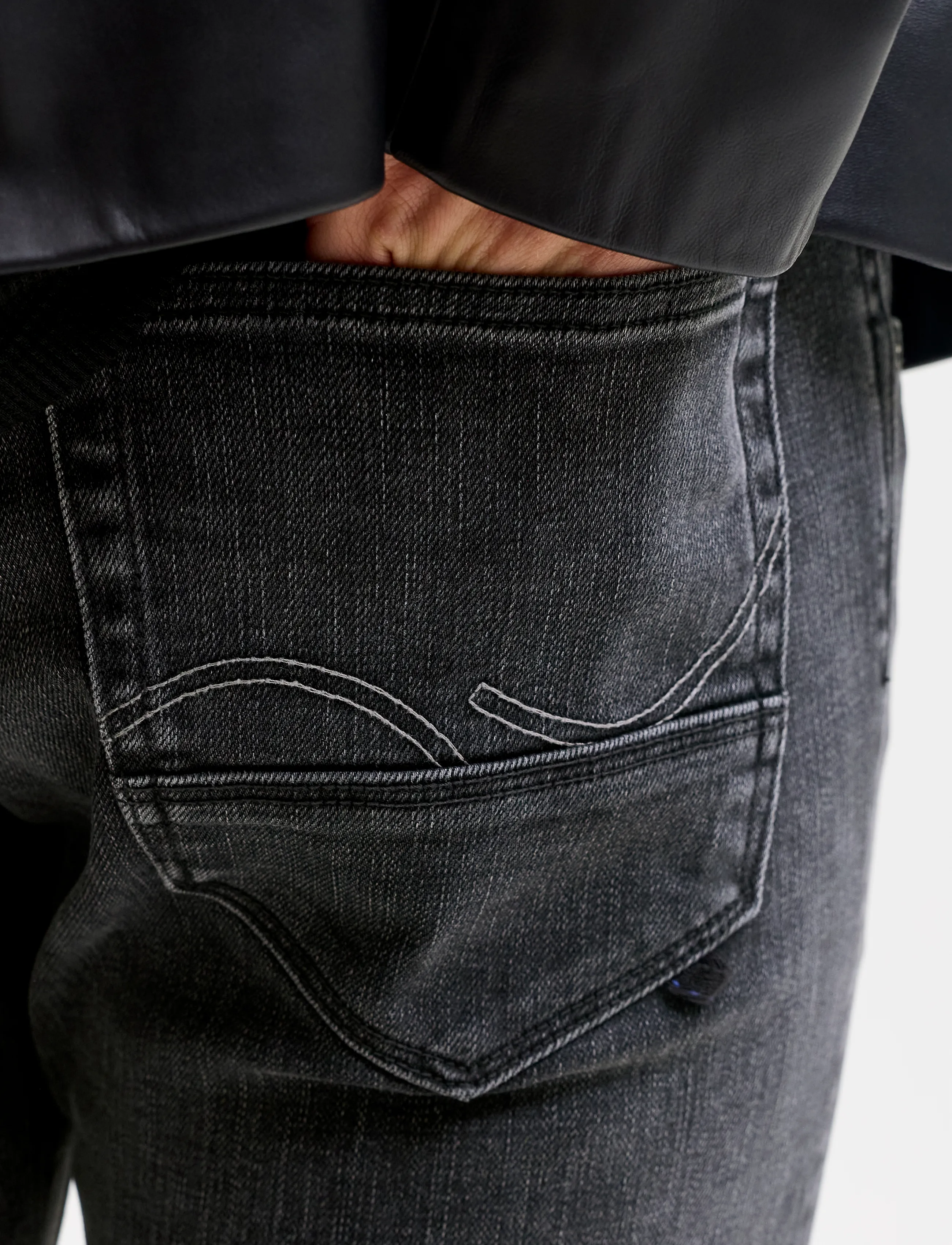 Jack & Jones - JJIGLENN JJFOX SQ 380 NOOS - black denim - 5