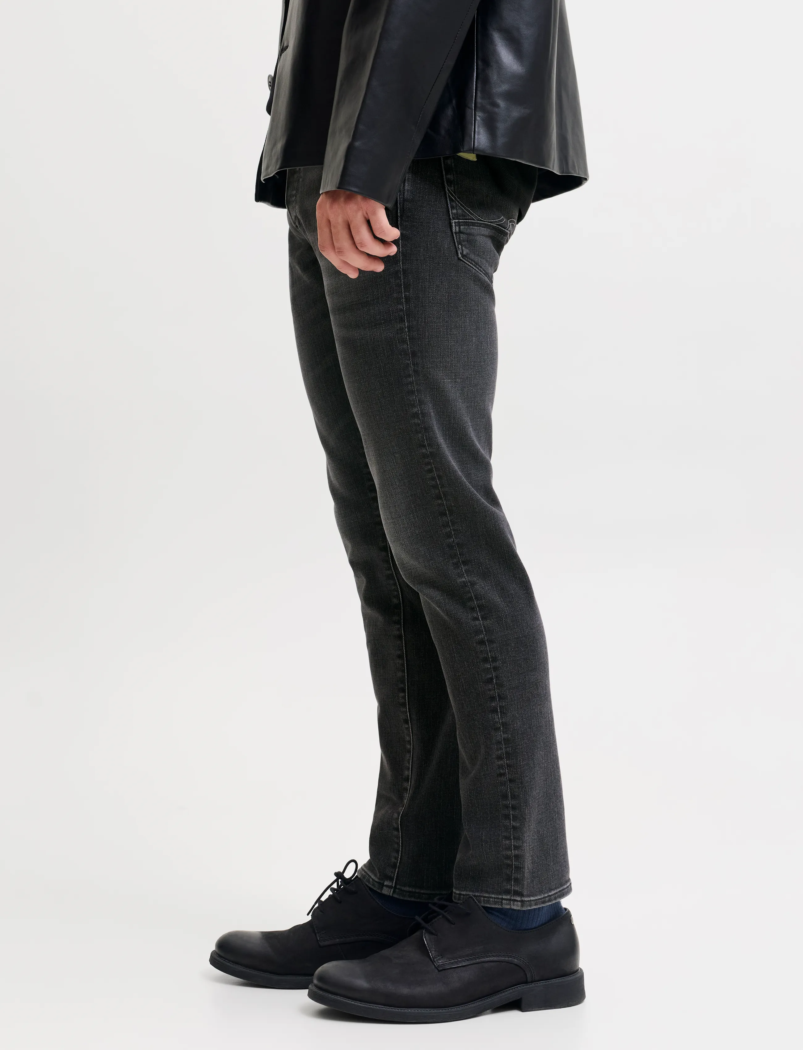 Jack & Jones JJIGLENN JJFOX SQ 380 NOOS - Streetstyle - BLACK DENIM / black