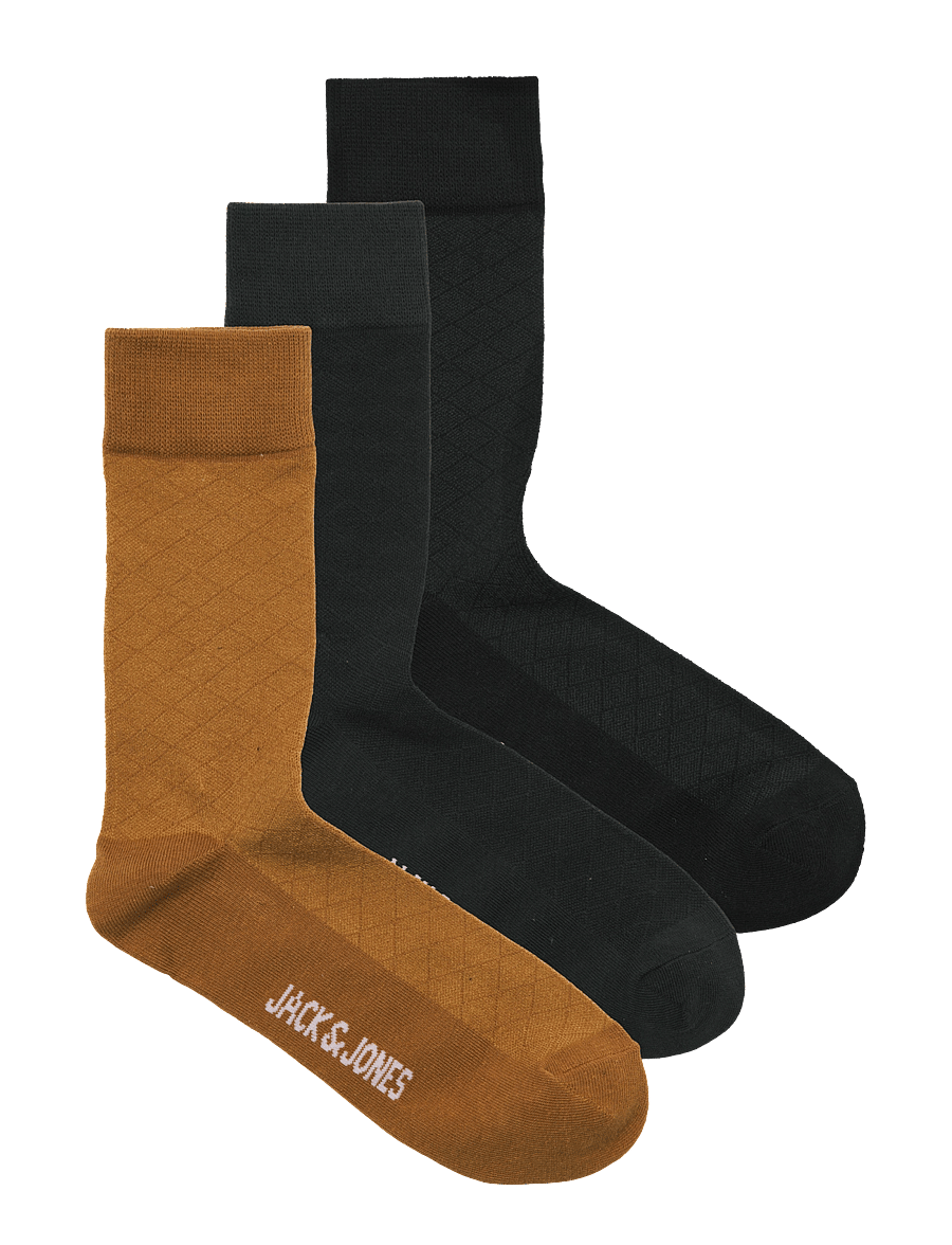Jack & Jones - JACKAIDEN SOLID SOCKS 3 PACK - asphalt - 0