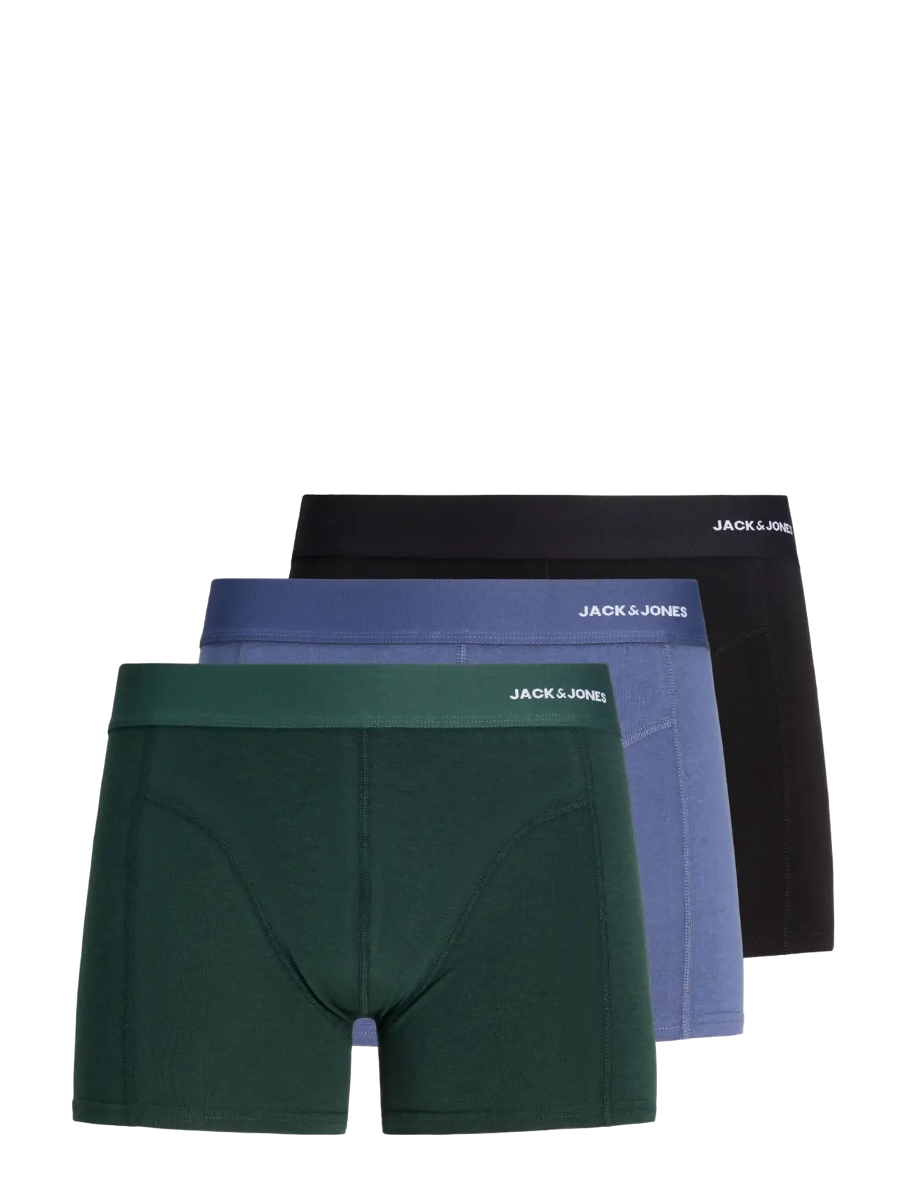Jack & Jones JACCOMO SOLID BAMBOO TRUNKS 3 PACK SN - Underkläder - PINE GROVE / green