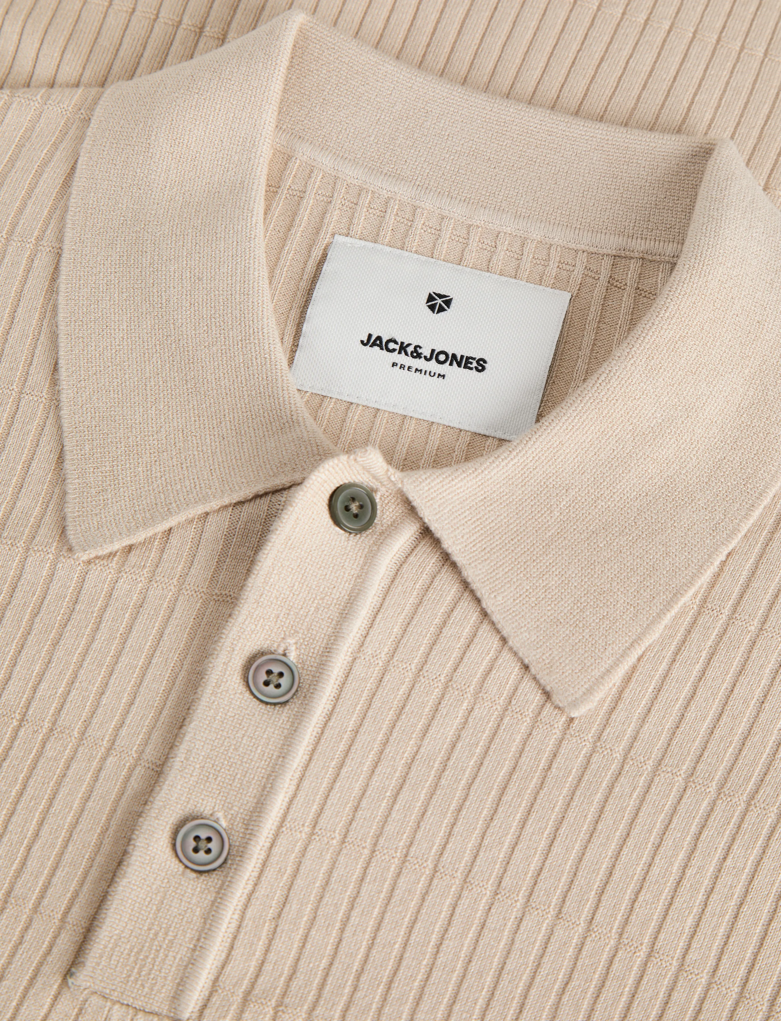 Jack & Jones - JPRBLAWILLIAM KNIT STRUCTURE POLO LS - poloer i strik med lange ærmer - ancient scroll - 2