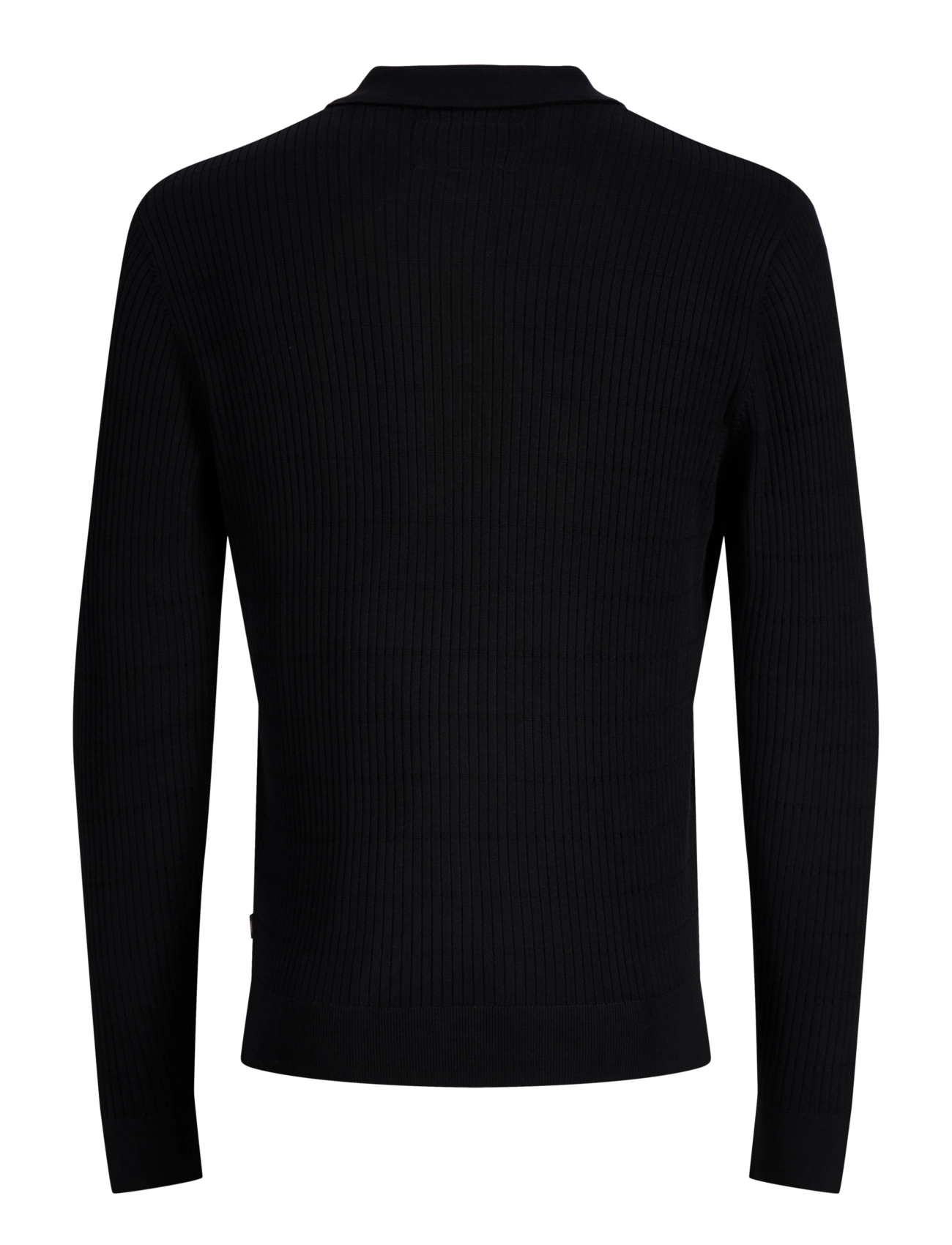 Jack & Jones - JPRBLAWILLIAM KNIT STRUCTURE POLO LS - black - 2