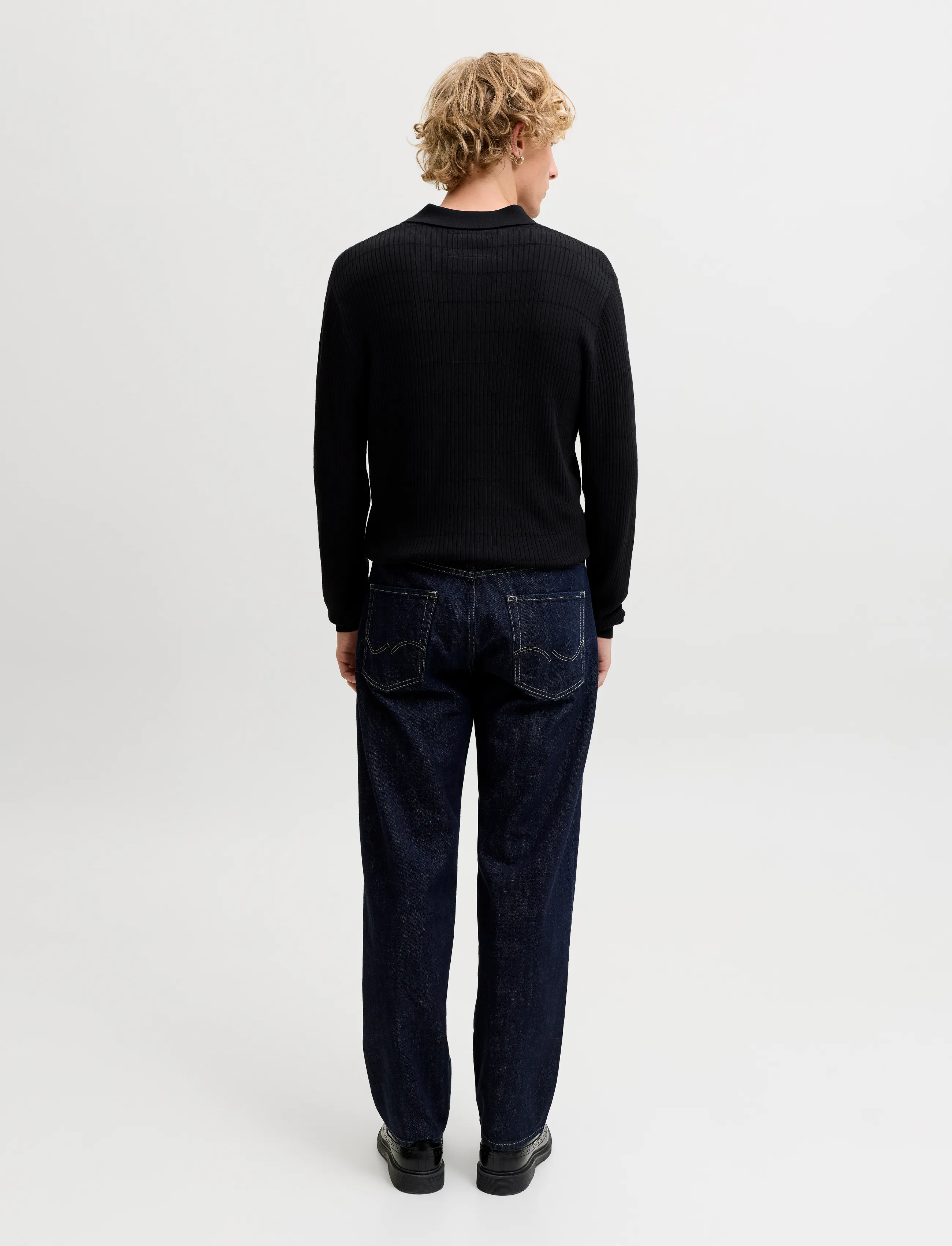 Jack & Jones - JPRBLAWILLIAM KNIT STRUCTURE POLO LS - black - 3
