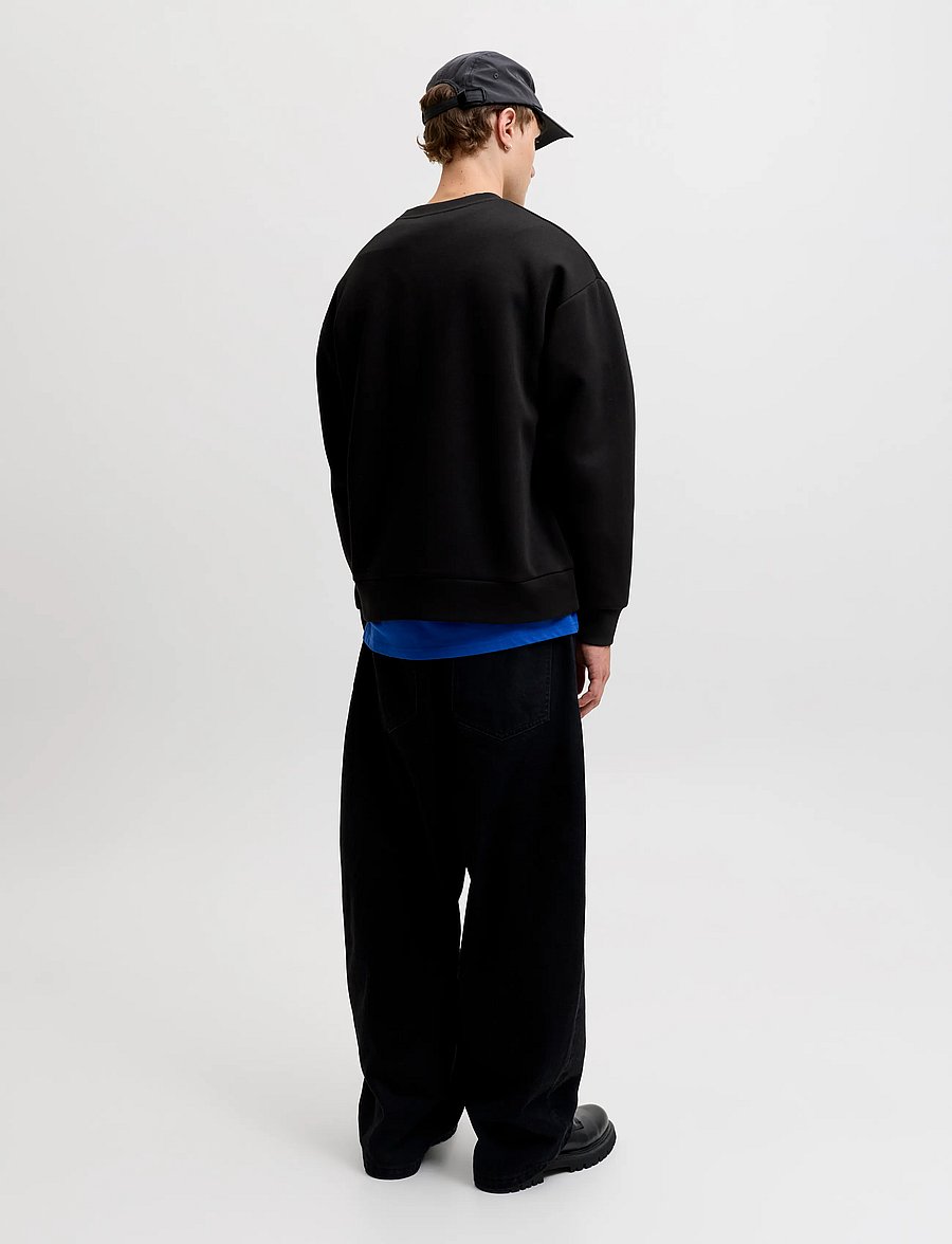 Jack & Jones - JJEBARRON SWEAT CREW NECK NOOS - kollektioner - black - 2