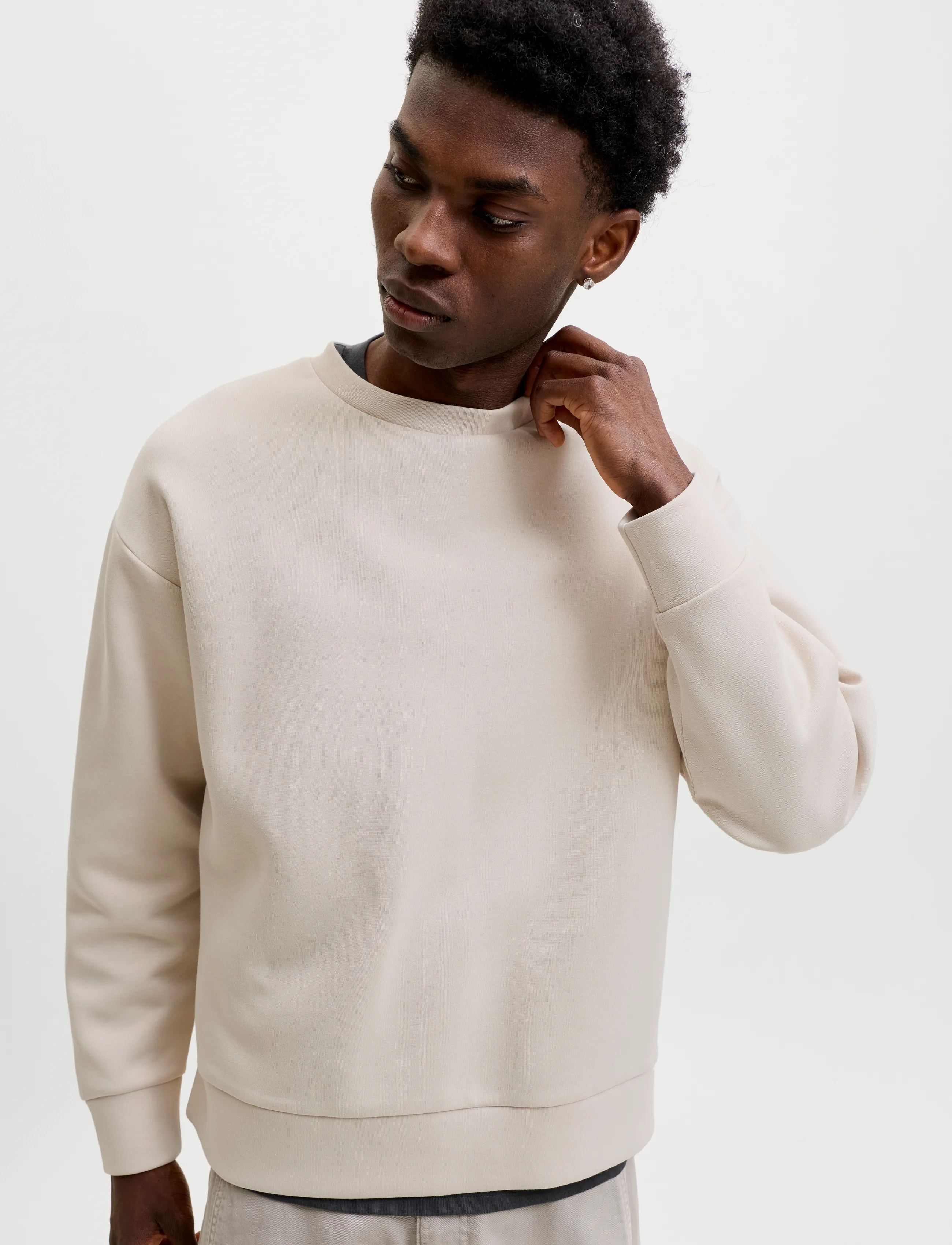 Jack & Jones - JJEBARRON SWEAT CREW NECK NOOS - sweatshirts - moonbeam - 5