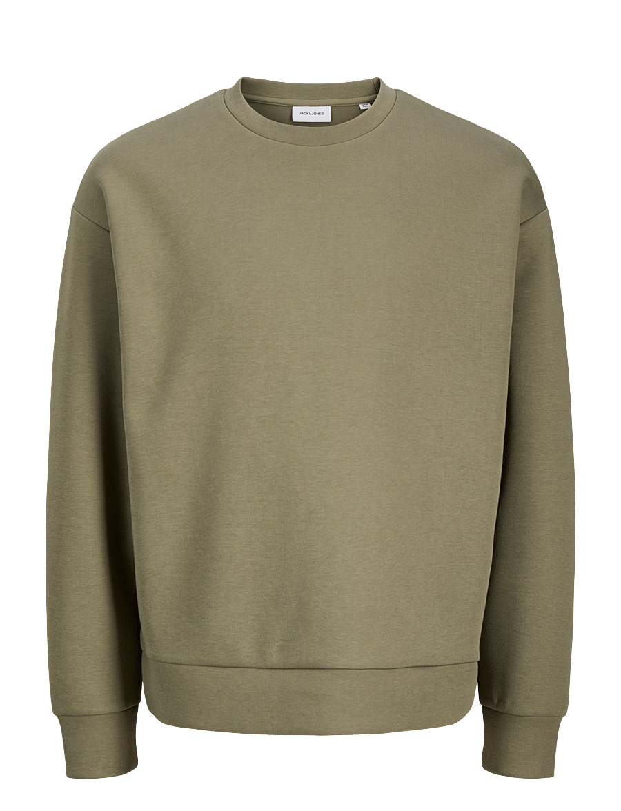 Jack & Jones - JJEBARRON SWEAT CREW NECK NOOS - sweatshirts - vetiver - 1