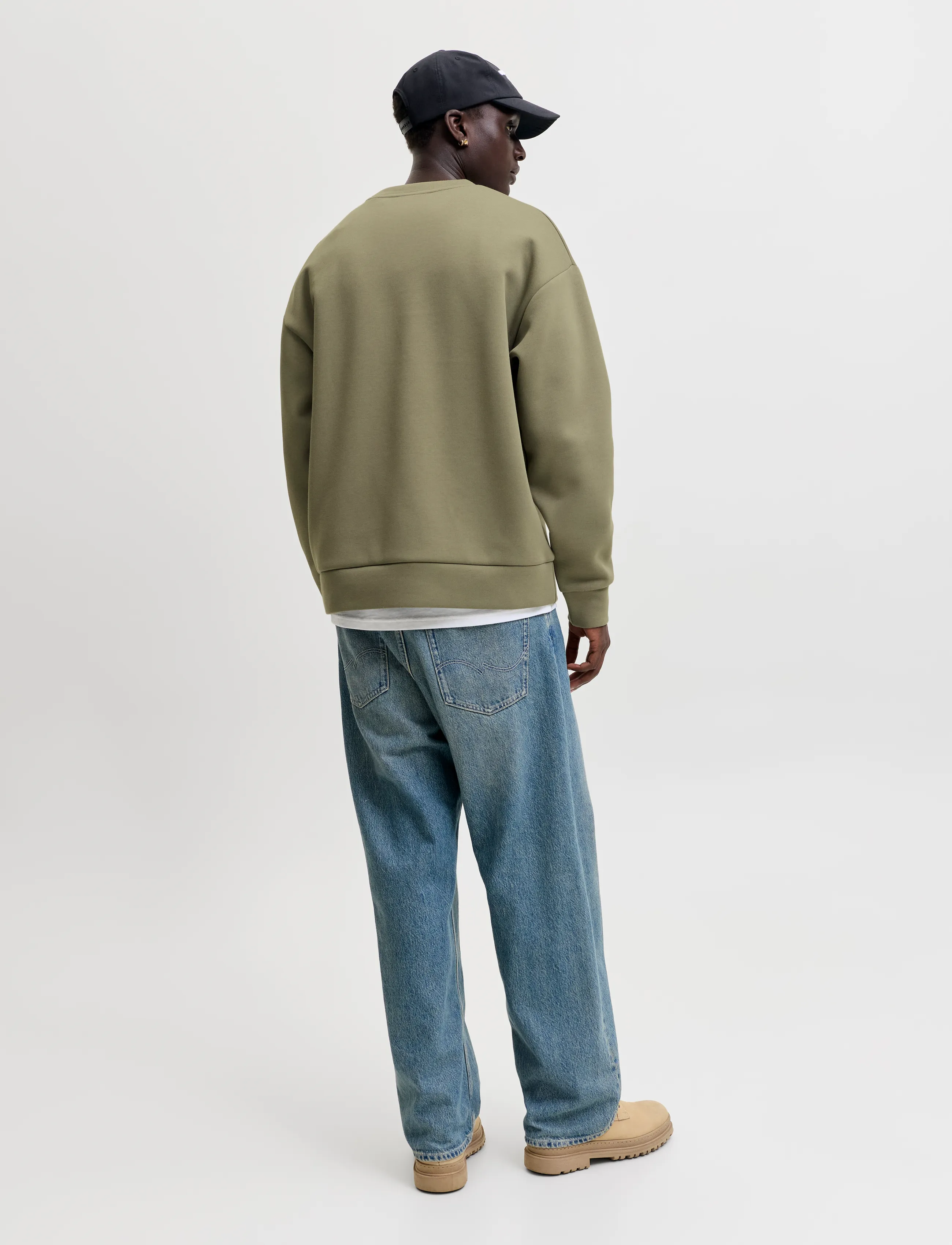 Jack & Jones - JJEBARRON SWEAT CREW NECK NOOS - sweatshirts - vetiver - 2