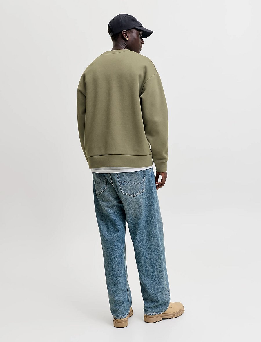 Jack & Jones - JJEBARRON SWEAT CREW NECK NOOS - sweatshirts - vetiver - 2