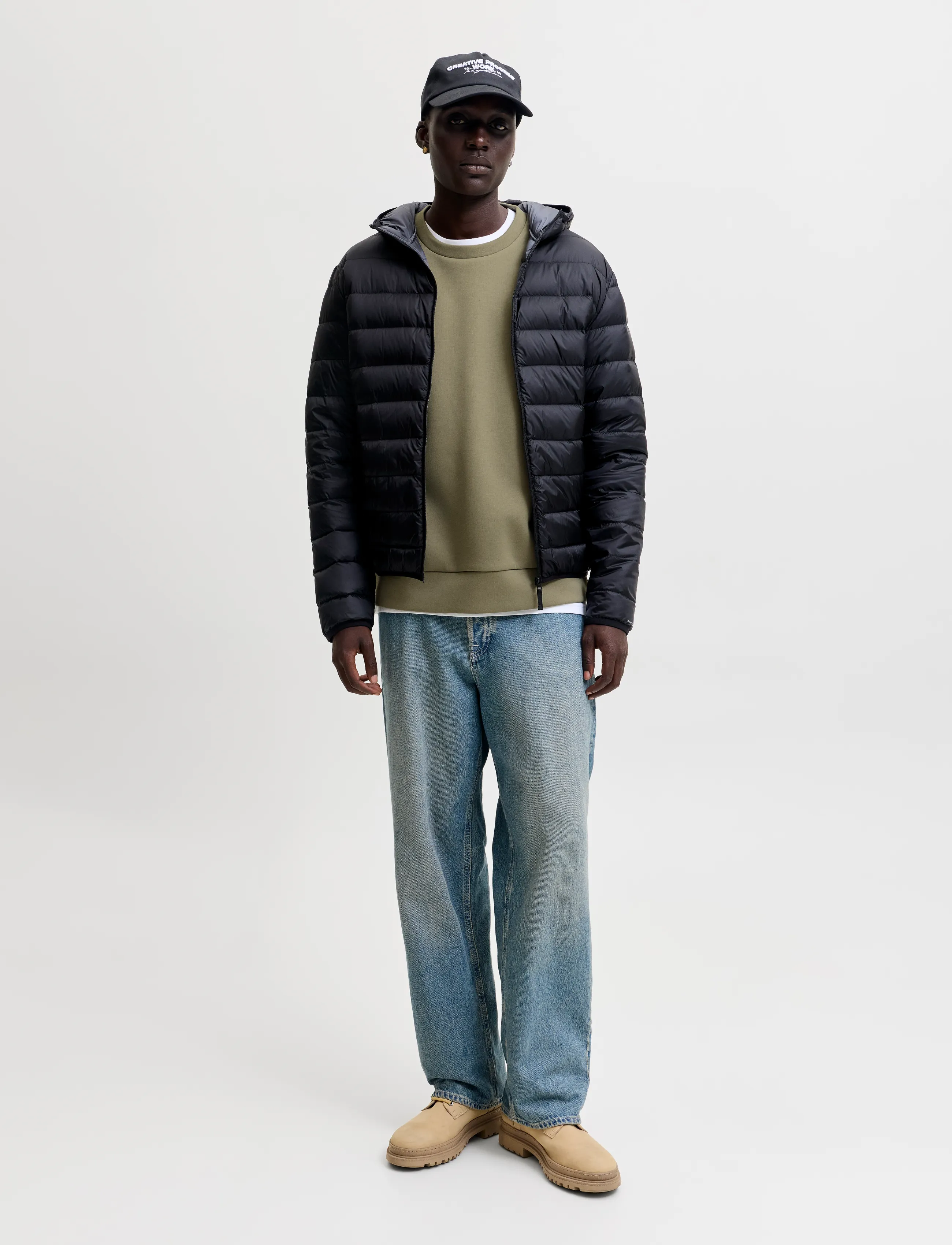 Jack & Jones - JJEBARRON SWEAT CREW NECK NOOS - sweatshirts - vetiver - 3