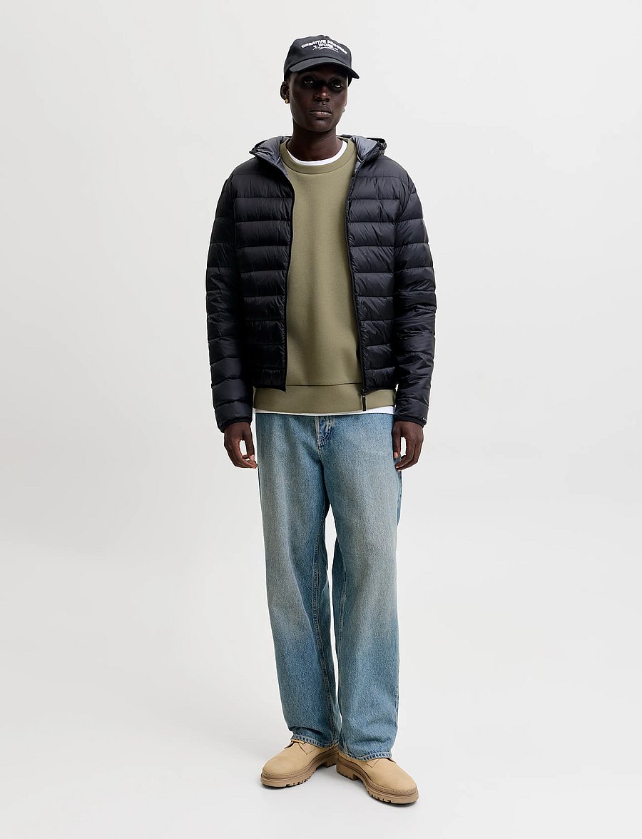 Jack & Jones - JJEBARRON SWEAT CREW NECK NOOS - sweatshirts - vetiver - 3