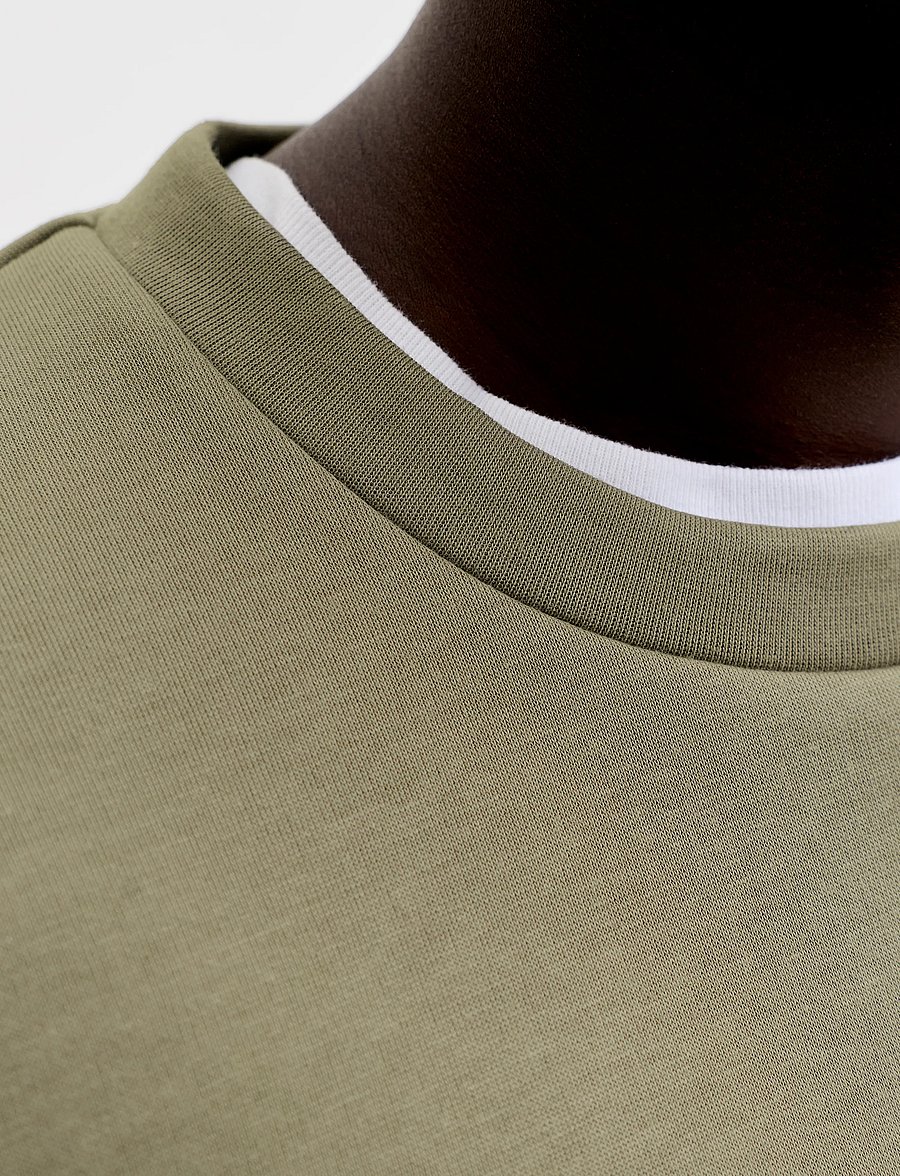 Jack & Jones - JJEBARRON SWEAT CREW NECK NOOS - sweatshirts - vetiver - 4